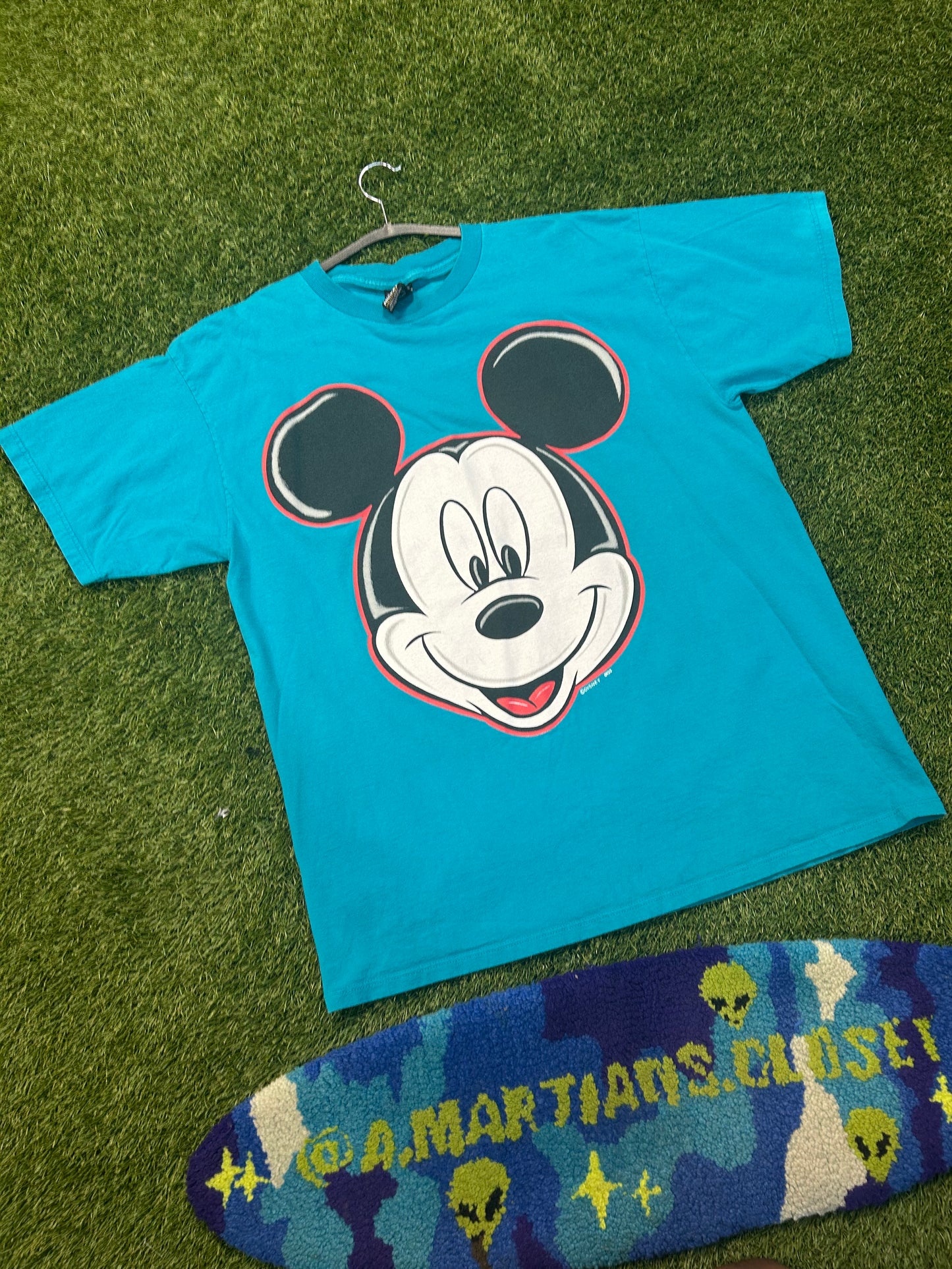 Y2K Disney Big Head Mickey Mouse Tee
