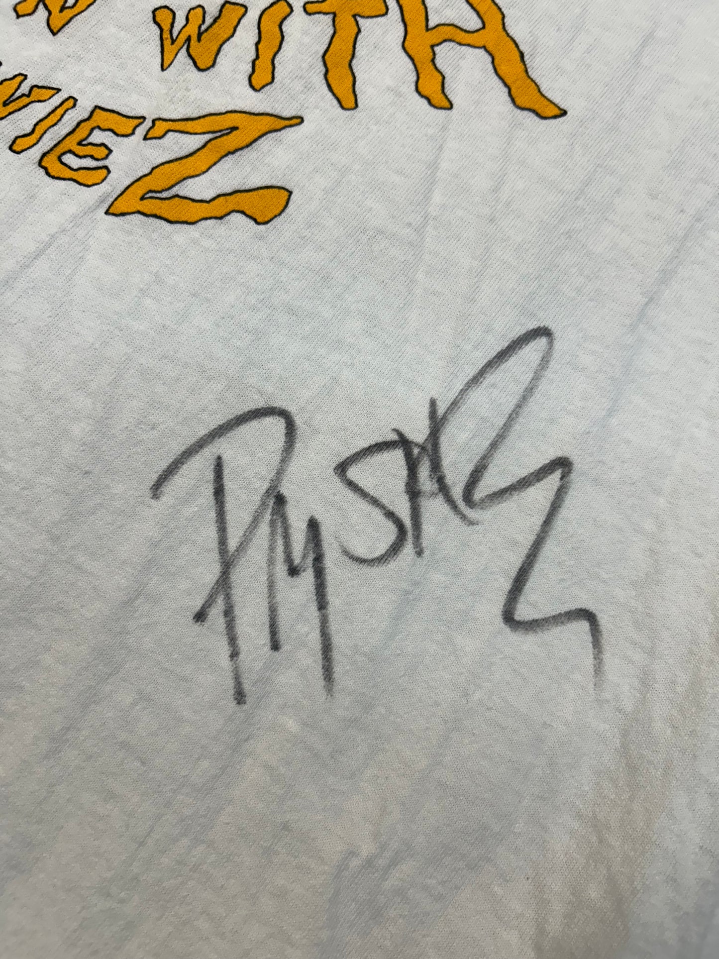 Y2K Pauly Shore Chillin With The Wiez Signed Tee