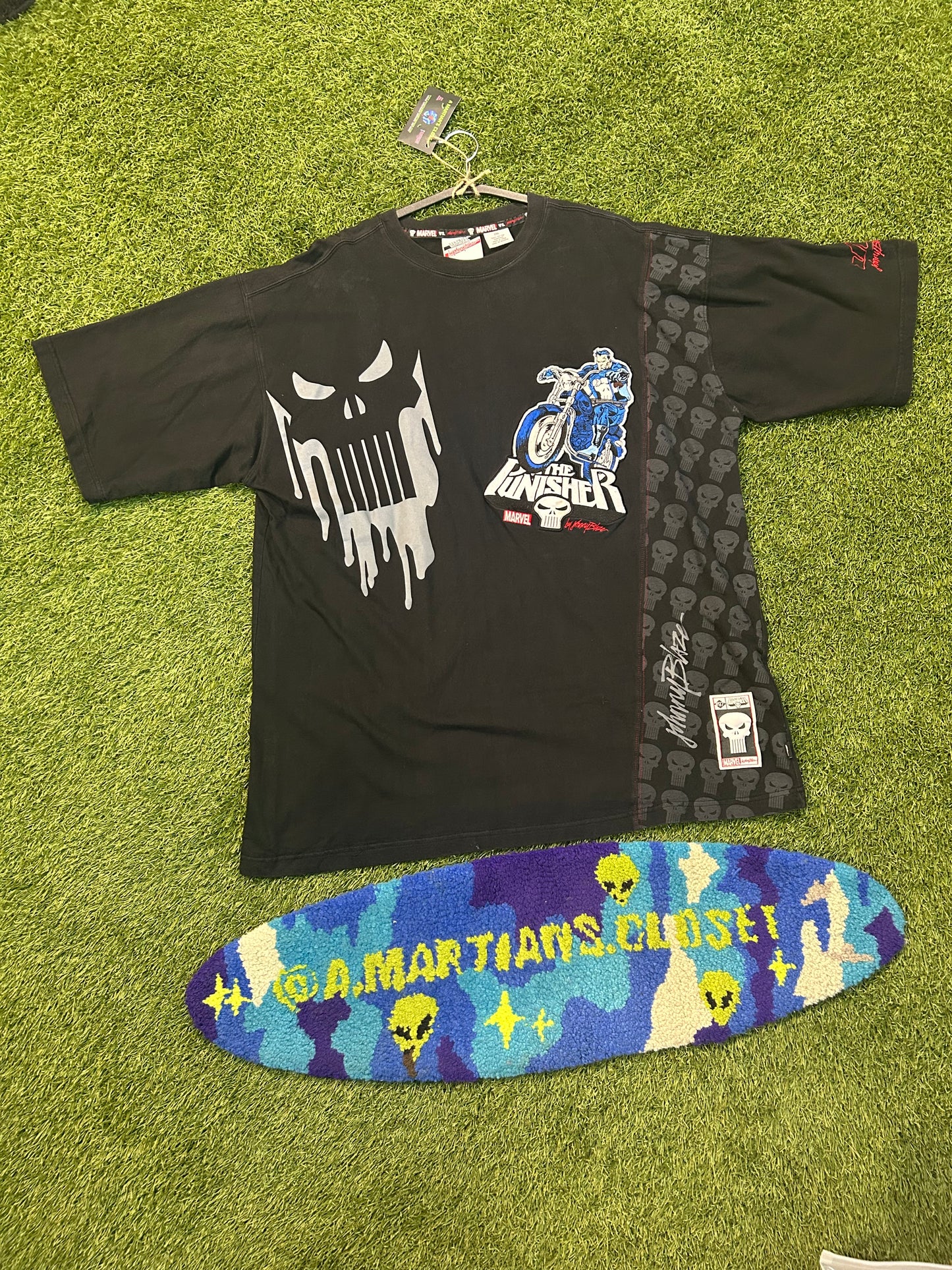 Rare Vintage Marvel X Johnny Blaze Punisher Tee