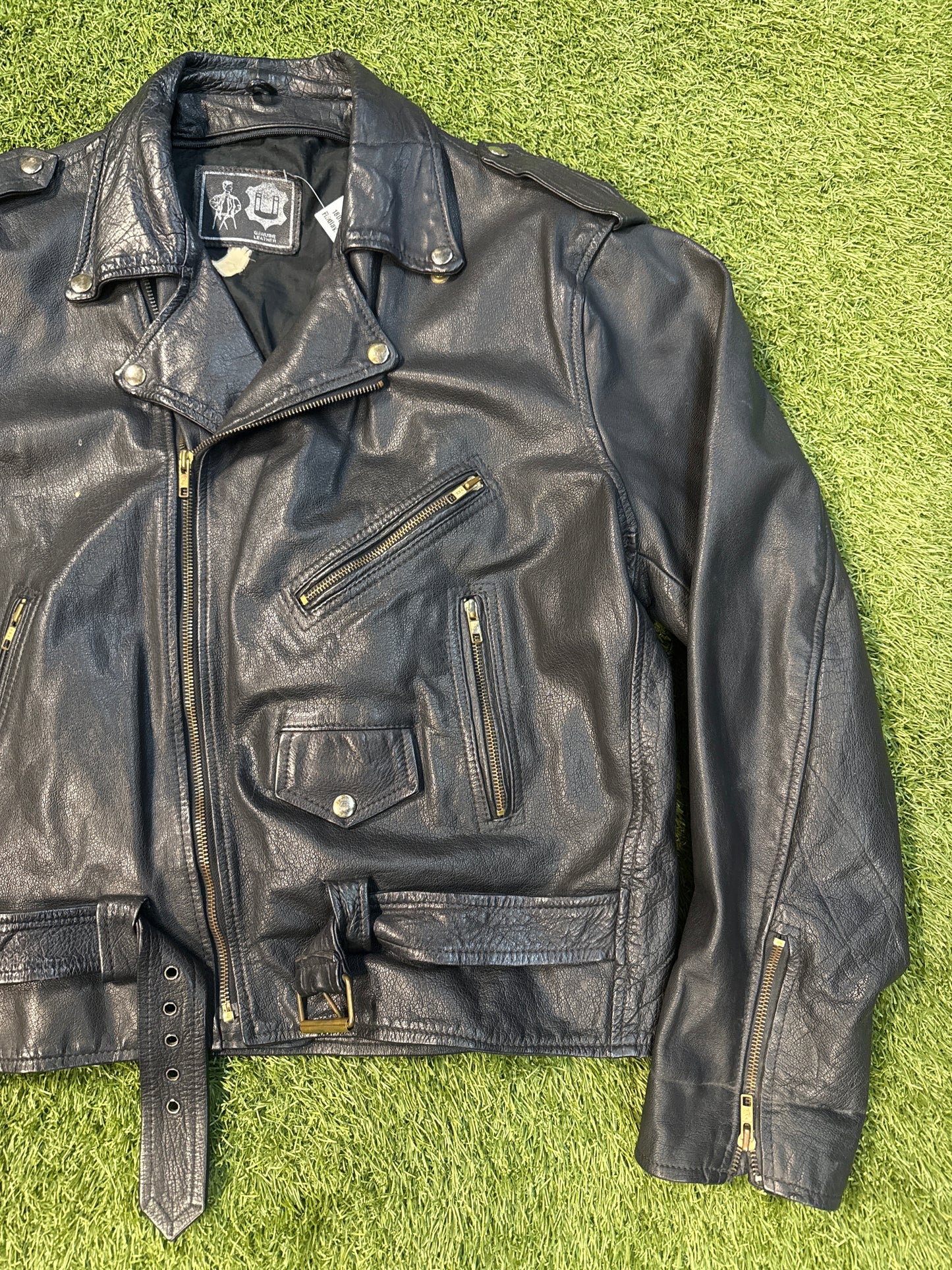 VINTAGE “BIKER” LEATHER JACKET