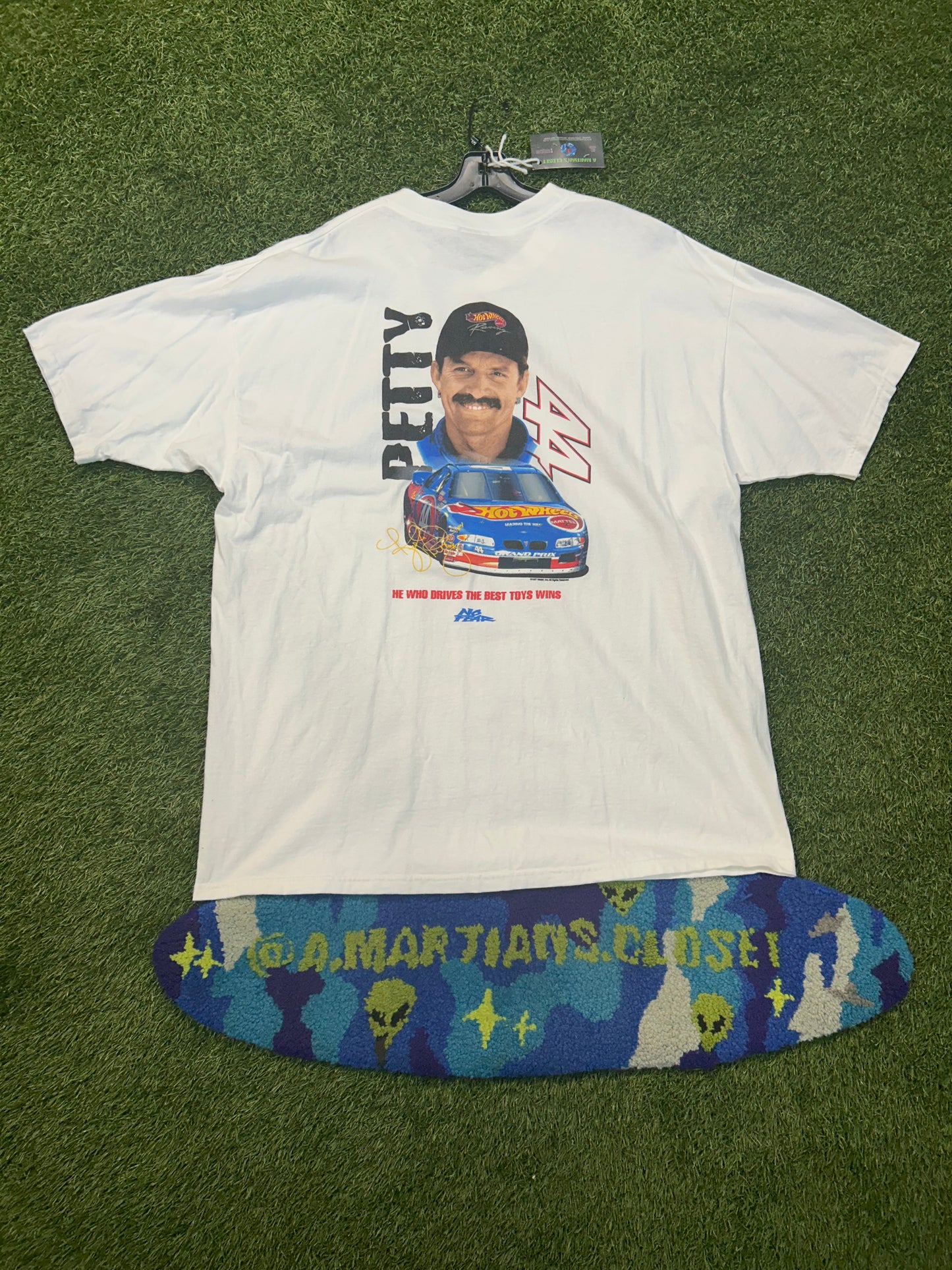 Vintage 1997 No Fear Kyle Petty Hotwheels Team Tee