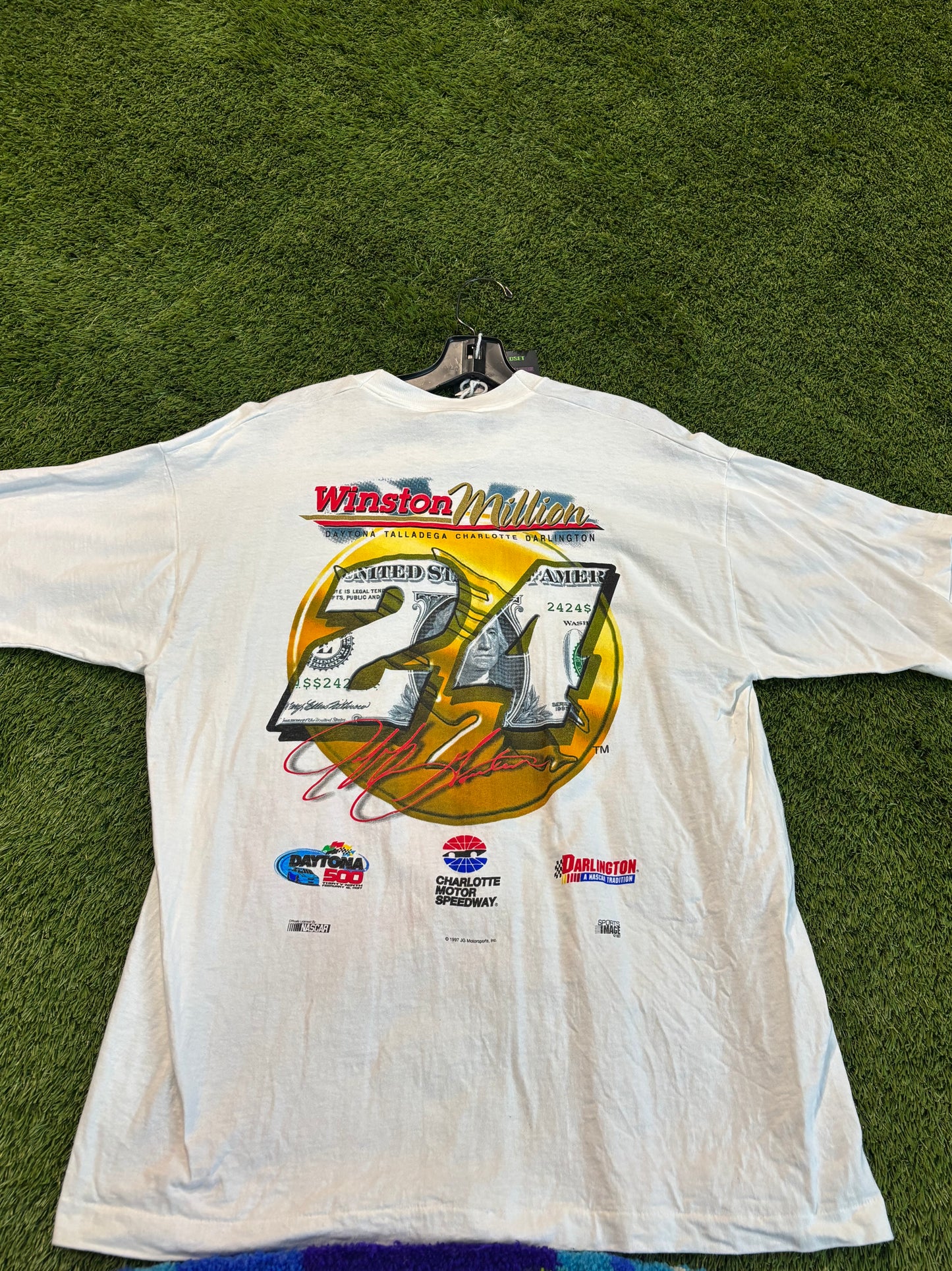 Vintage 1997 Jeff Gordon A Million To One NASCAR Tee