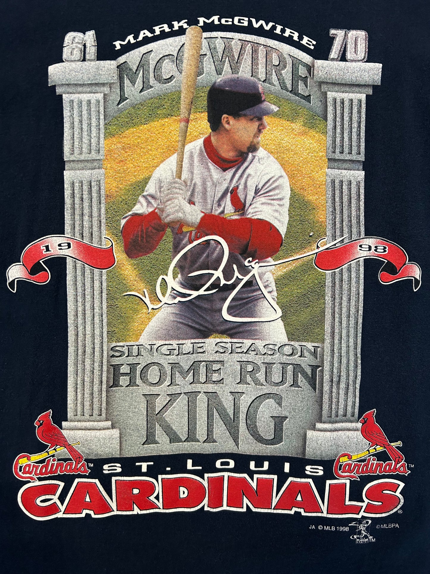 Vintage 1998 St Louis Cardinals Mark McGwire Tee