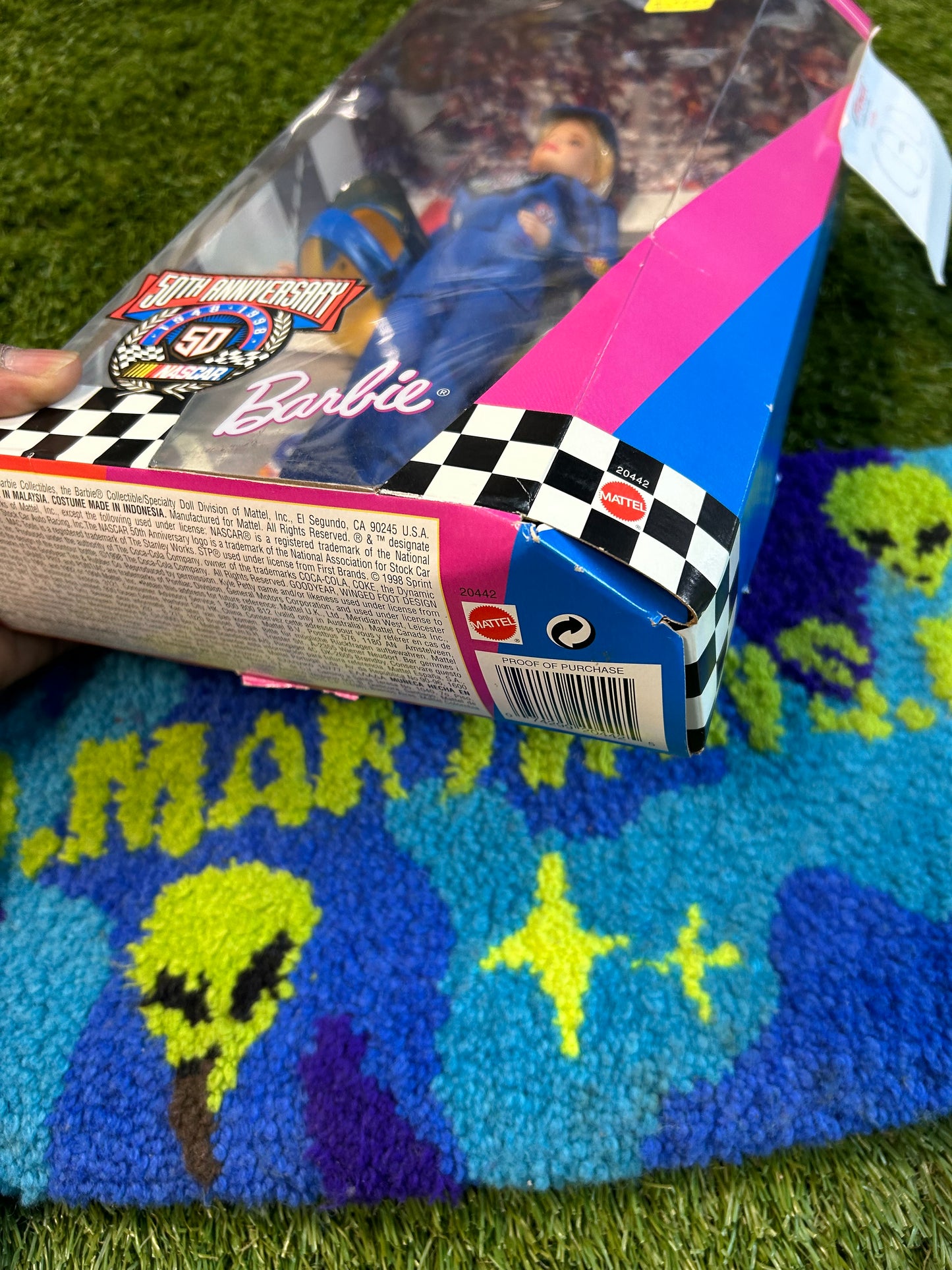 Vintage 1998 Collectable Barbie X NASCAR Hot Wheels 50th Anniversary