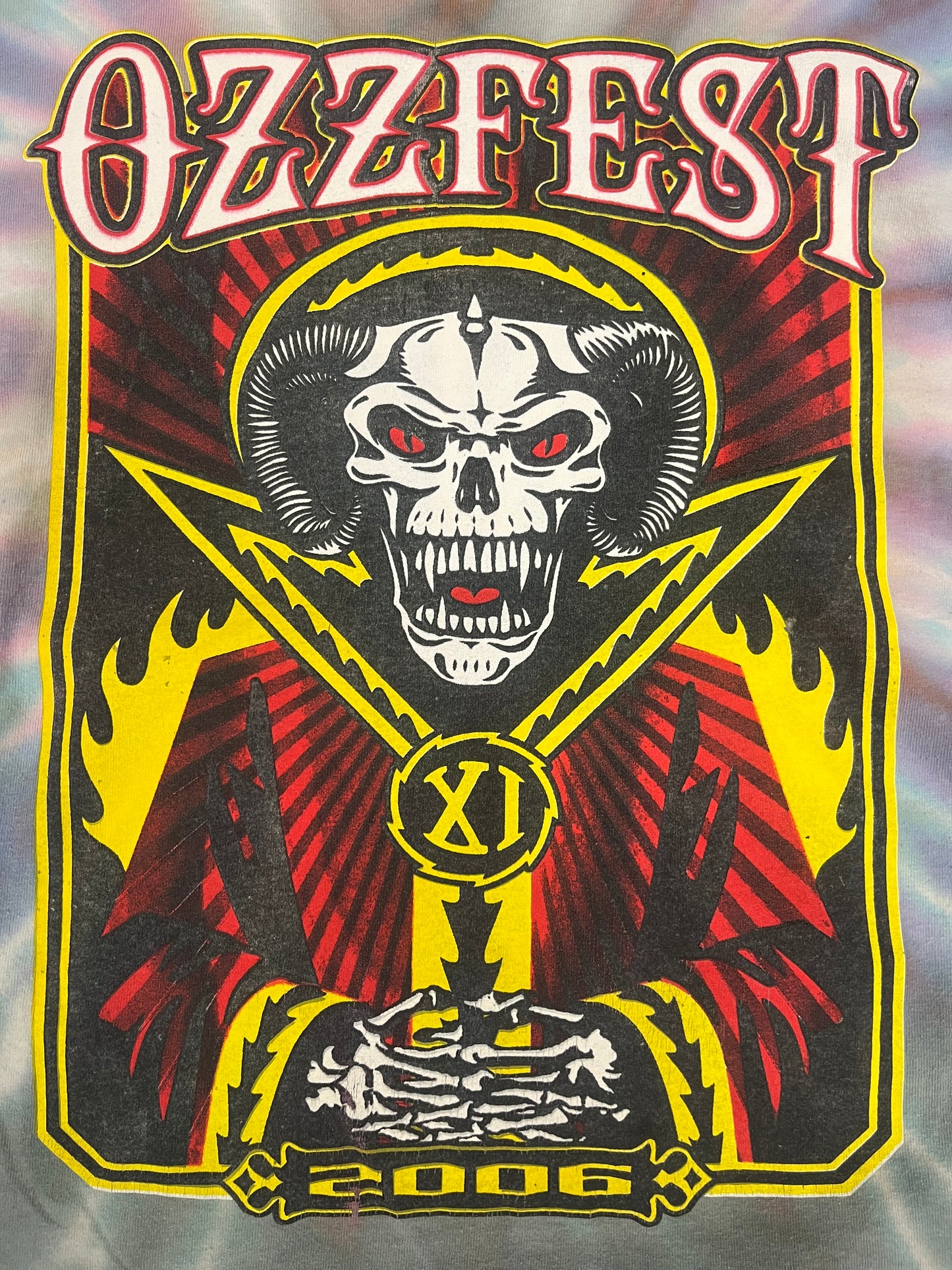 Rare Vintage 2006 Tye Dye OzzFest Tee
