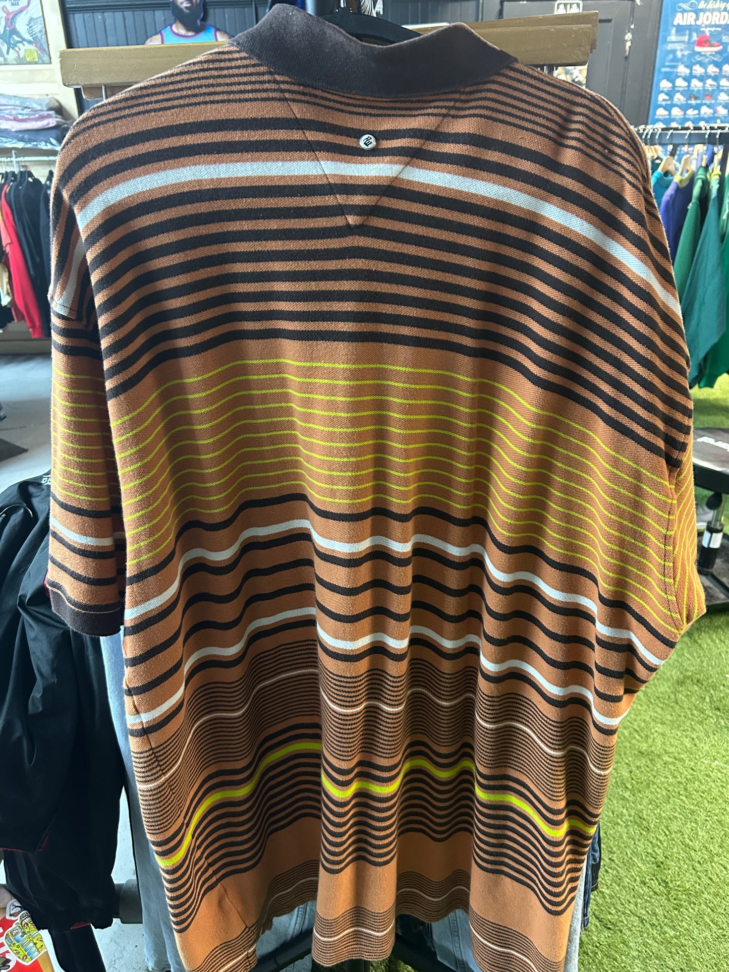 Y2K Rocawear Stripe Collared Tee