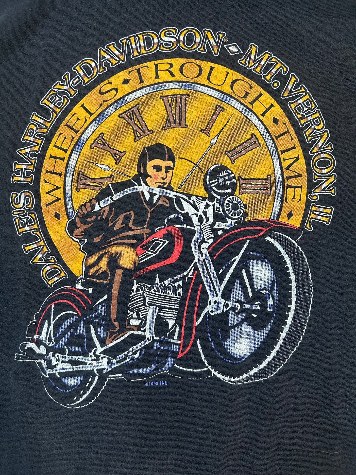 Vintage 1997 Harley Davidson Wheels Through Time CutOff