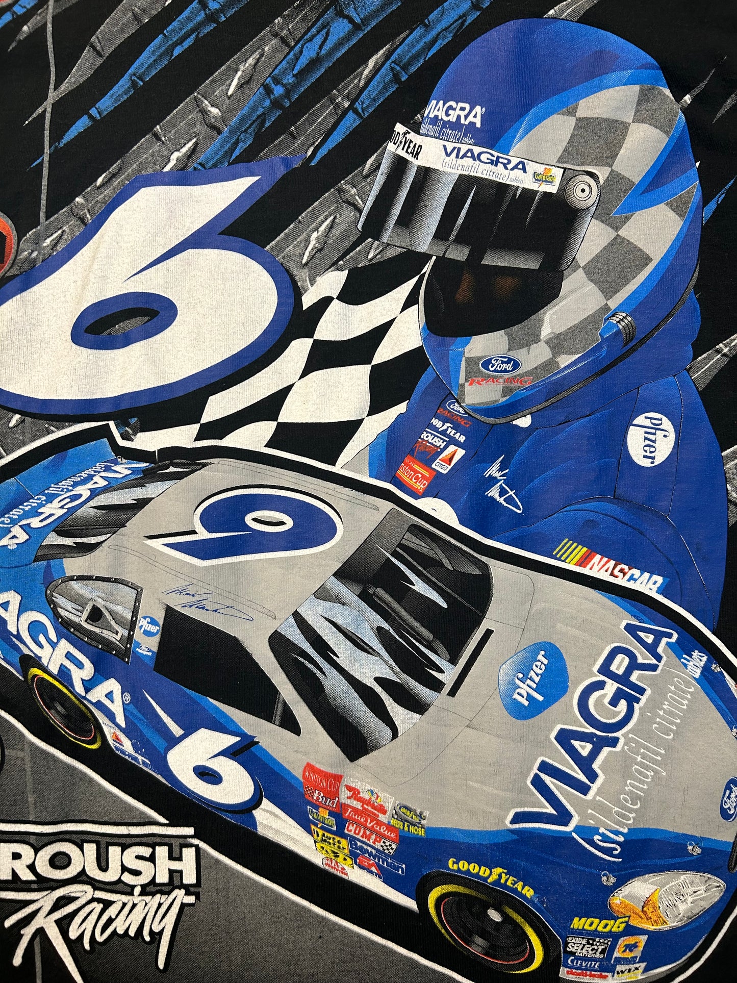 Y2K Mark Martin #6 Roush Racing NASCAR AOP Tee