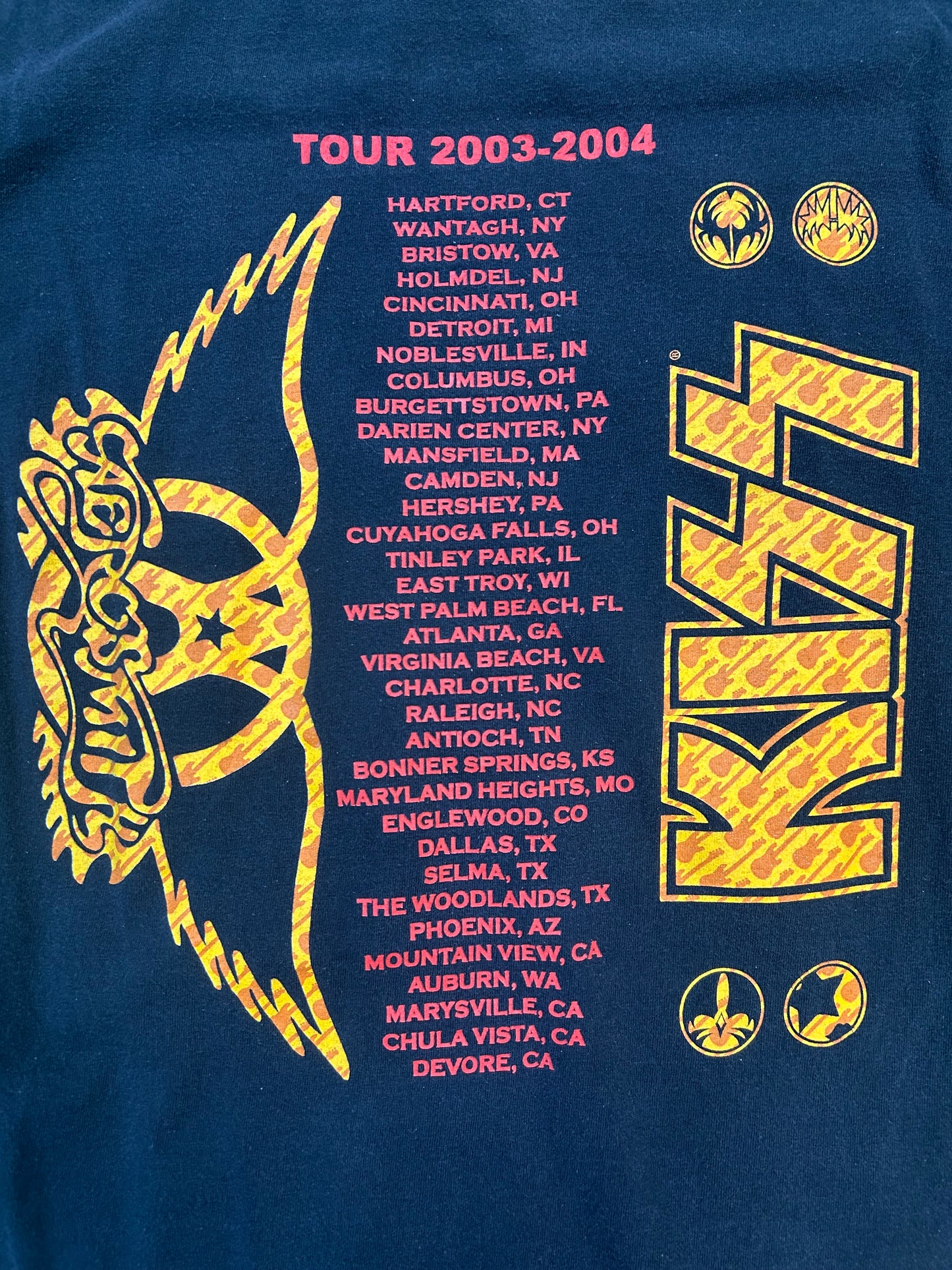 2003 KISS x Aerosmith Tour Tee