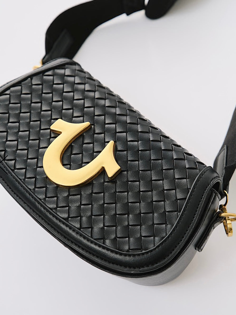 True Religion Women’s Woven Flap Bag