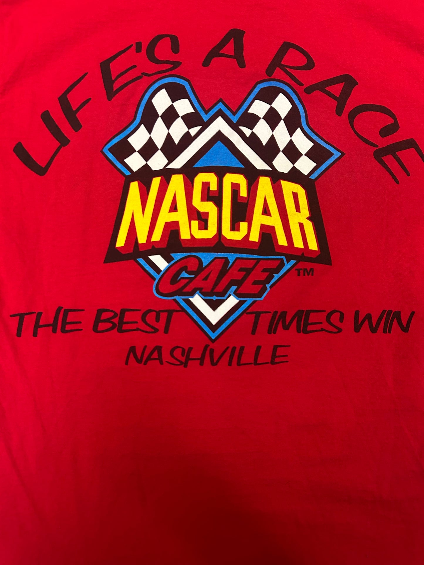 Vintage 2000s NASCAR Life’s A Race Cafe