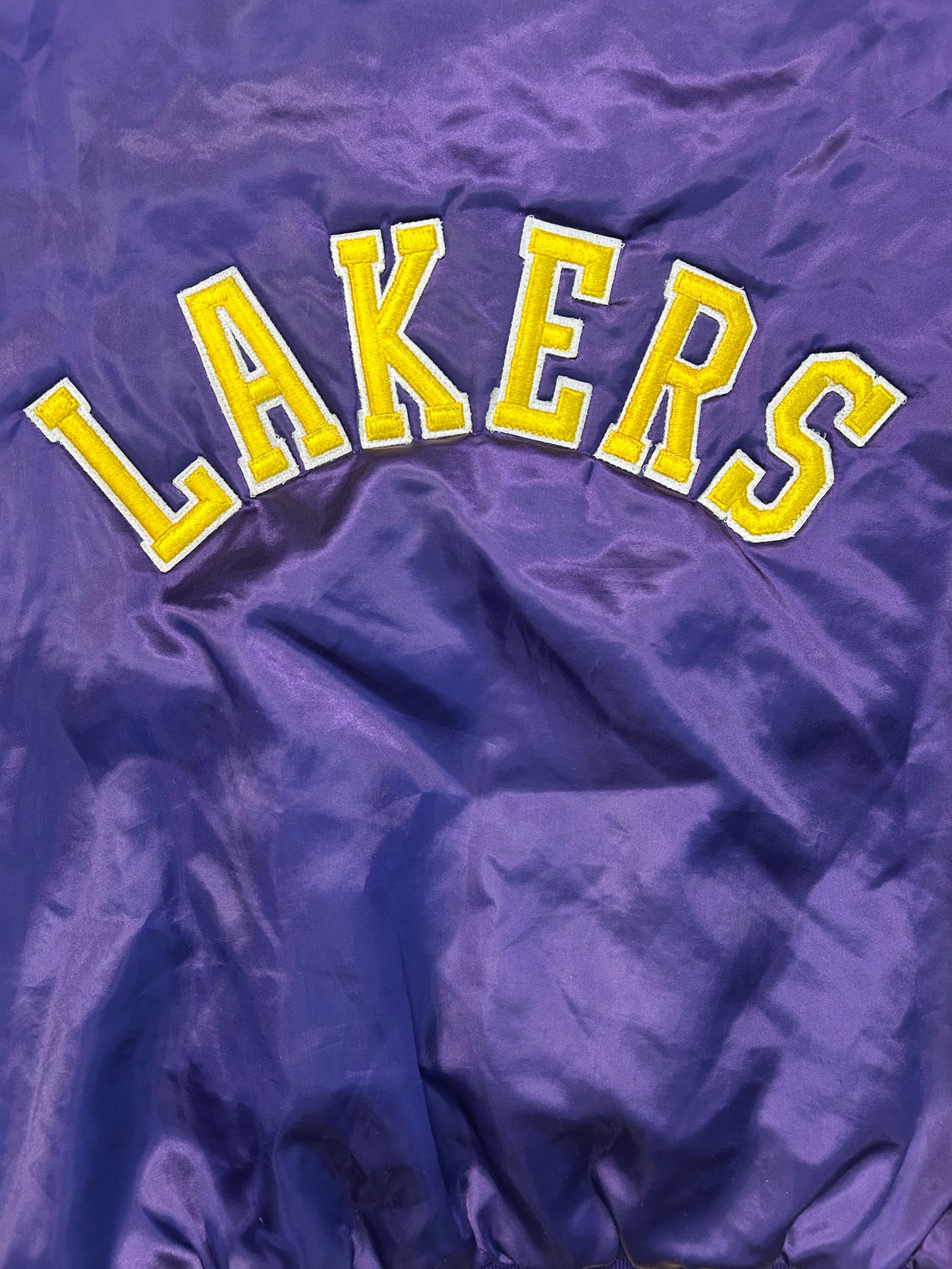 Vintage 80s Swingster Tag Los Angeles Lakers Satin Jacket