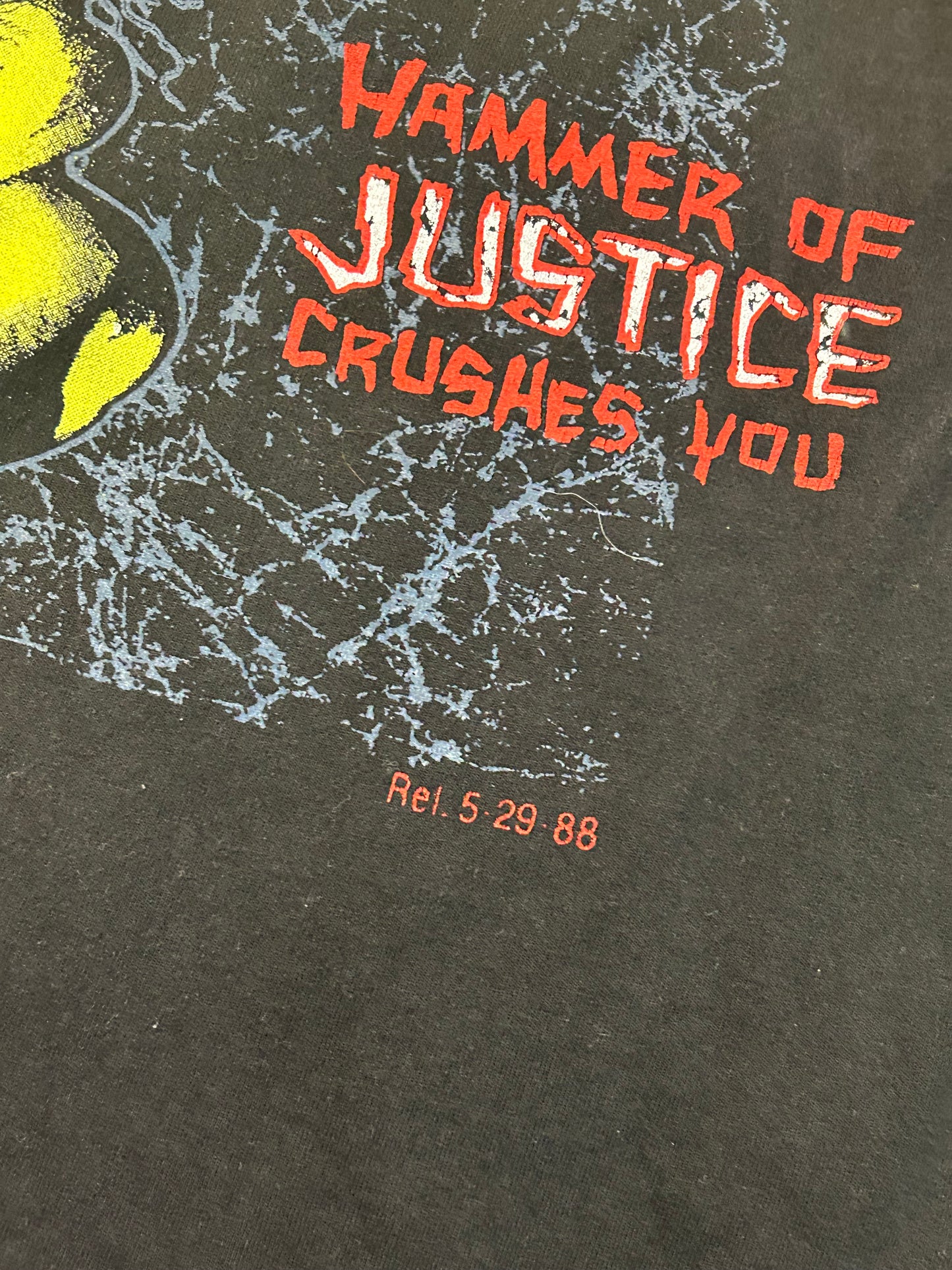 Y2K Metallica Hammer Of Justice Crushes You Tee