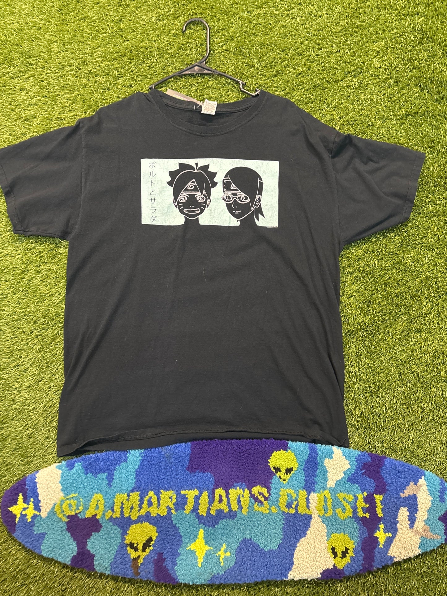 Fruit of the the loom black men’s Boruto tee
