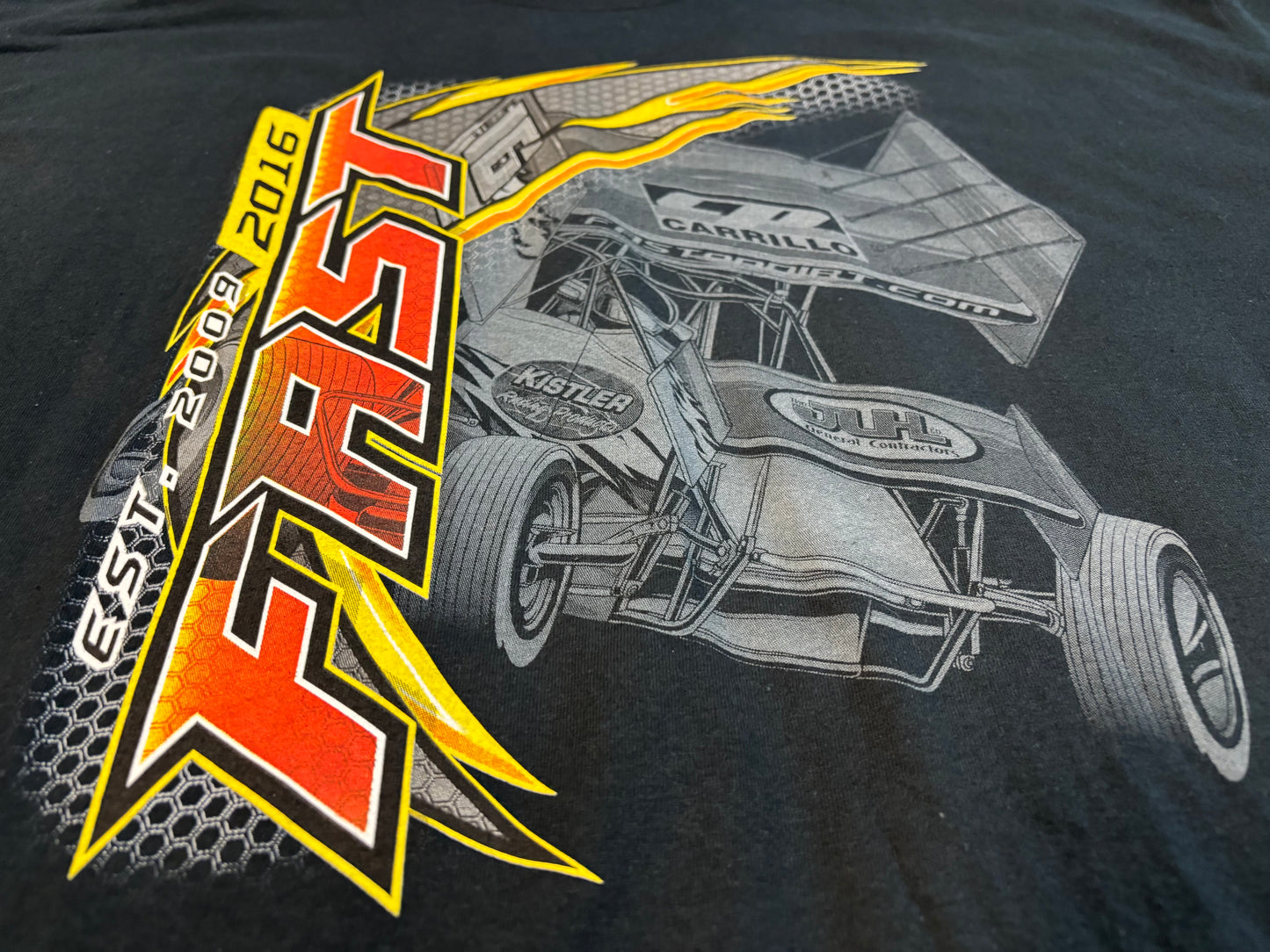 2016 Kistler Racing Products Sprint car T-Shirt Size 3XL Gildan ultra cotton tag