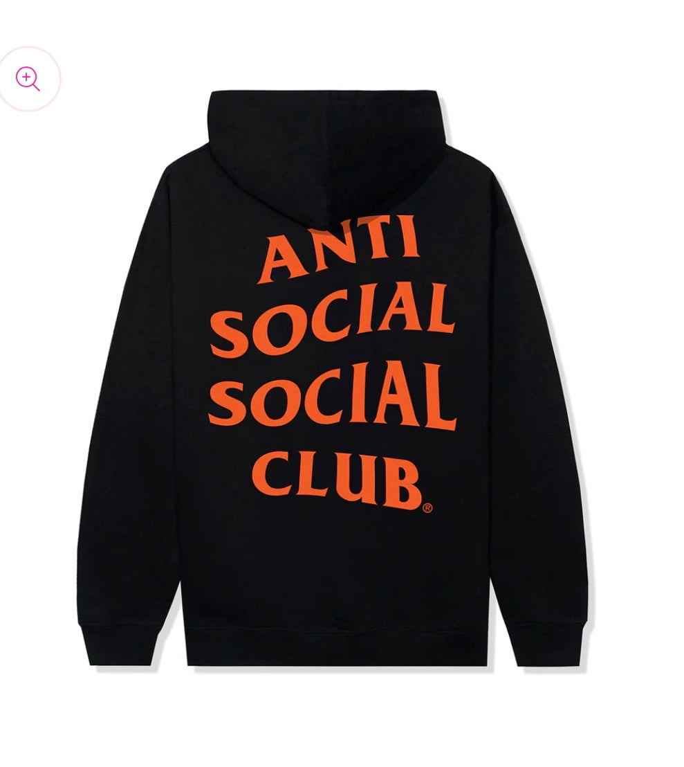 Anti Social Social Club Mind Games Hoodie(Orange Letters)