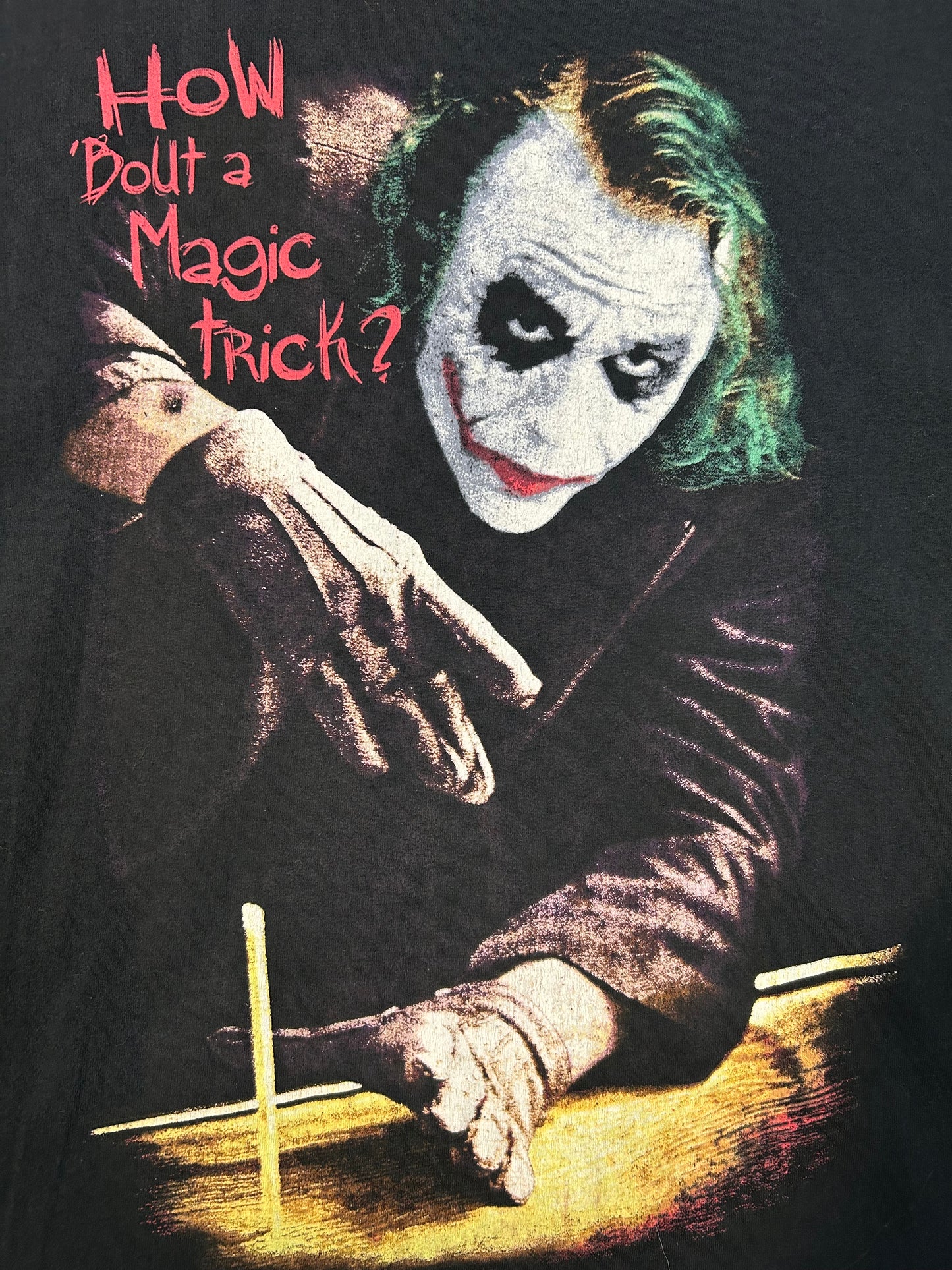Y2K The Dark Night Movie / Heath Ledger Joker How ‘Bout a Magic Trick Tee