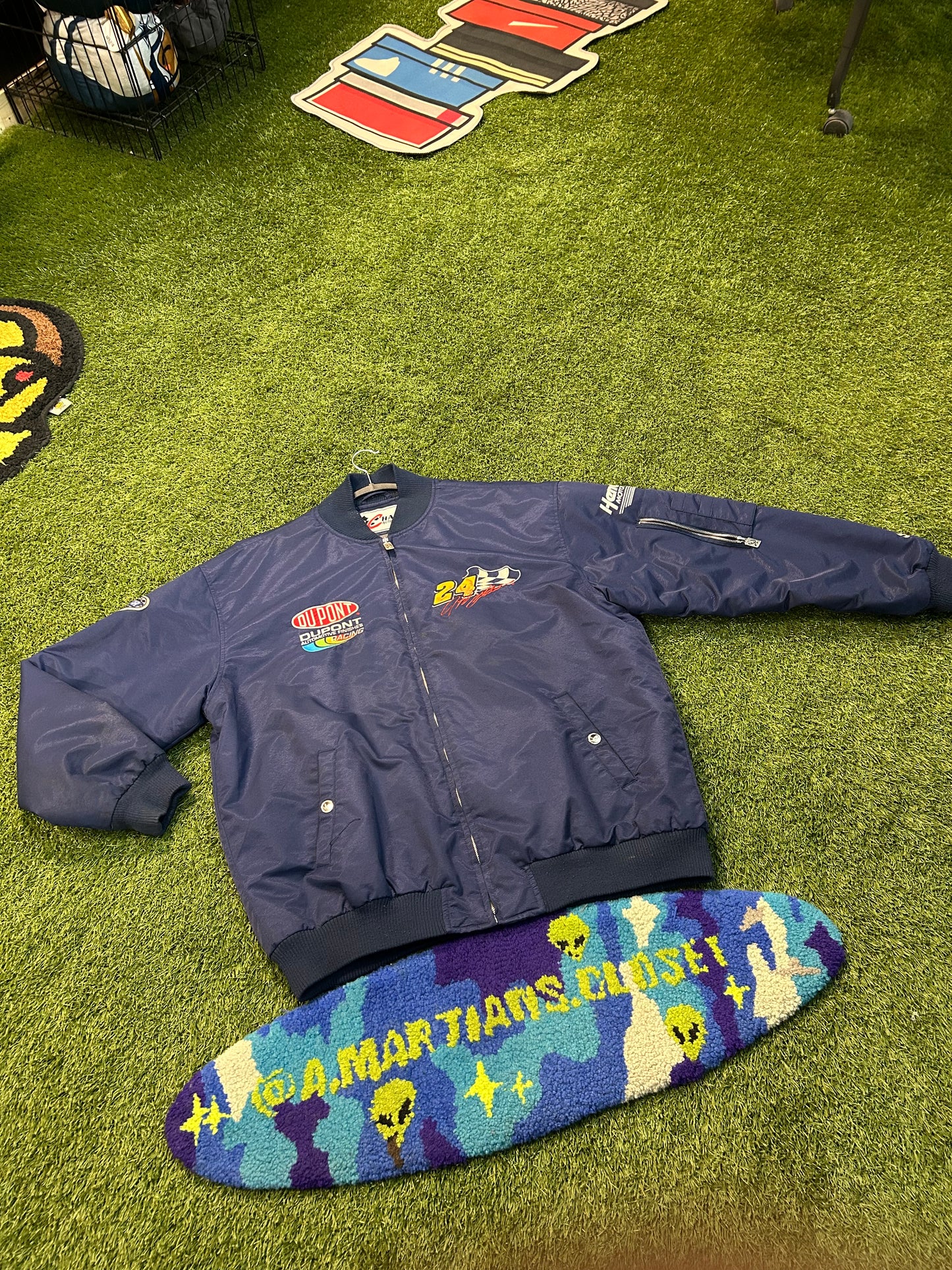 Vintage 90s Jeff Gordon #24 All Navy NASCAR Jacket