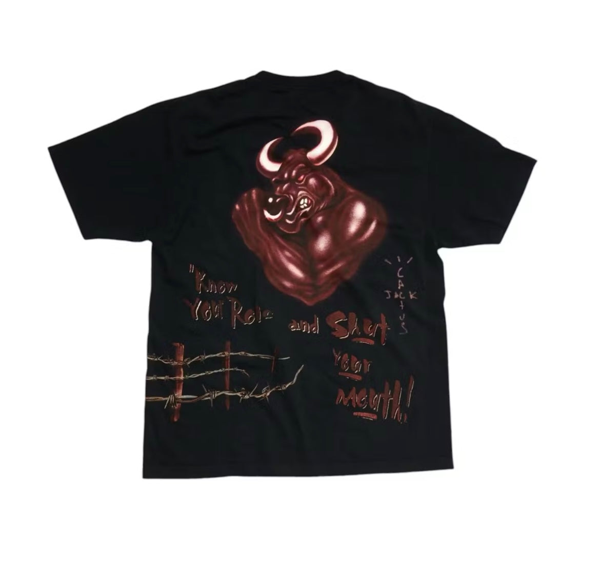 Travis Scott X WWE Know Your Role The Rock Tee