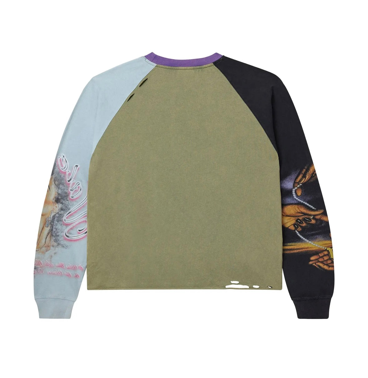 Vale Salena Longsleeve Distressed Look Tee