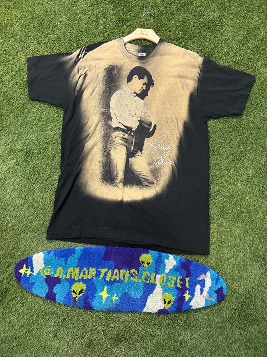 Vintage 1991 Randy Travis Country Front Hit Only Tee