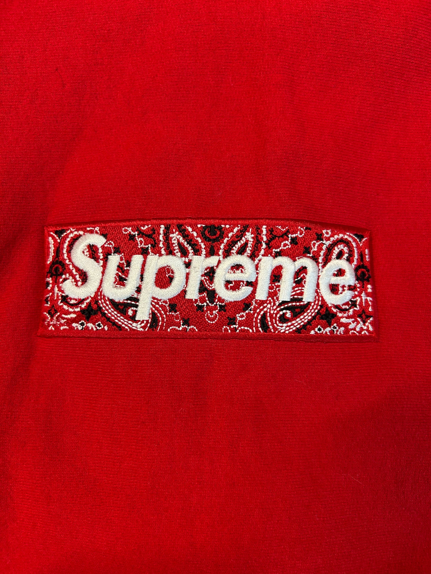 Supreme Bandanna BoGo Hoodie Red (SS19)