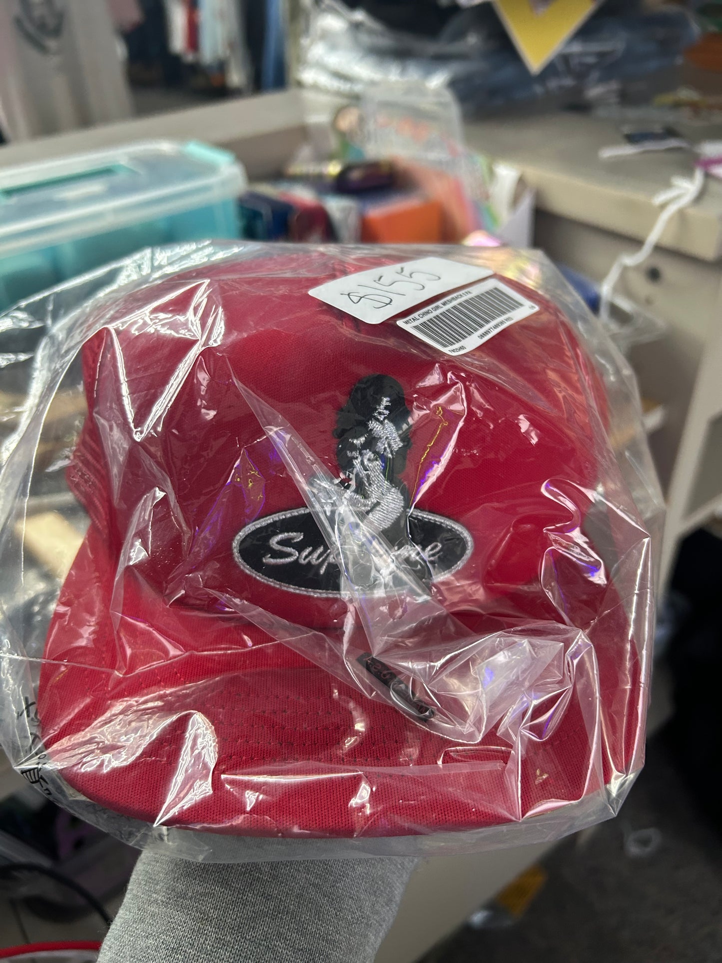 Supreme Metal Chino Girl Meshback 5 Panel Hat