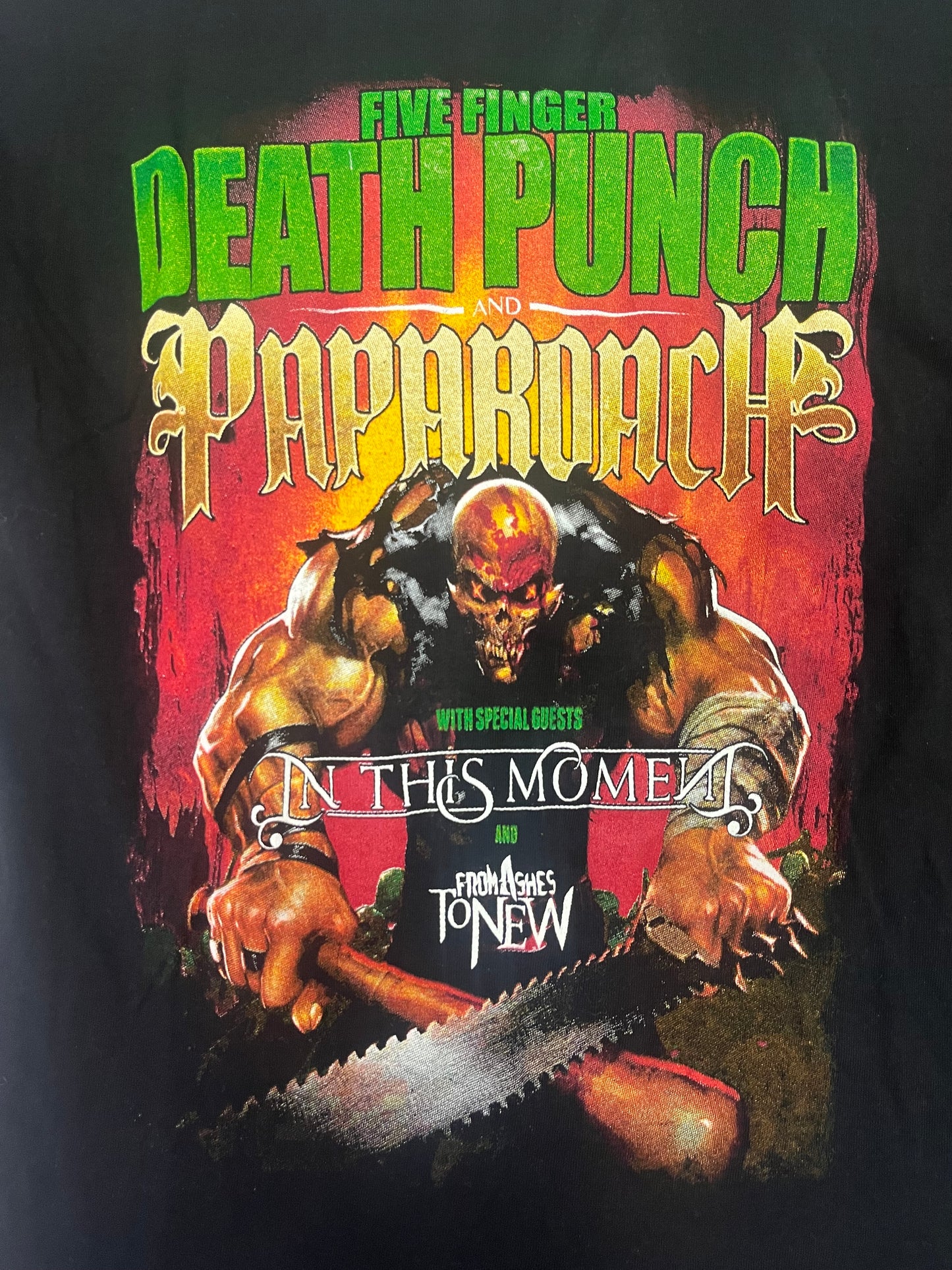 Retro Style 2015 Five Finger Death Punch Tee