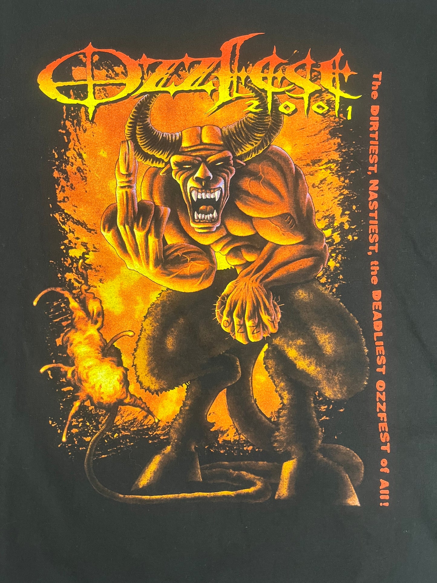 Rare Y2K OzzFest 2001 Tee