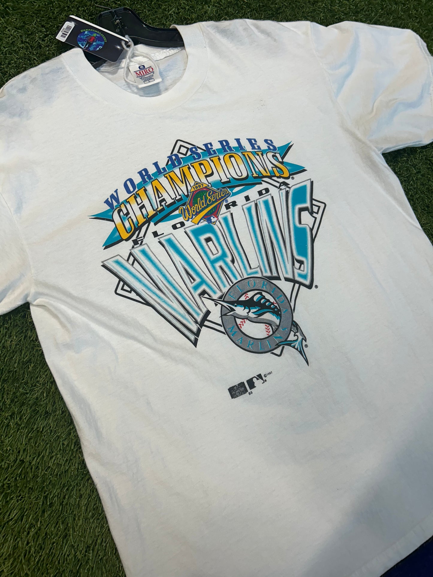 Vintage 1997 Florida Marlins World Series Champions Tee