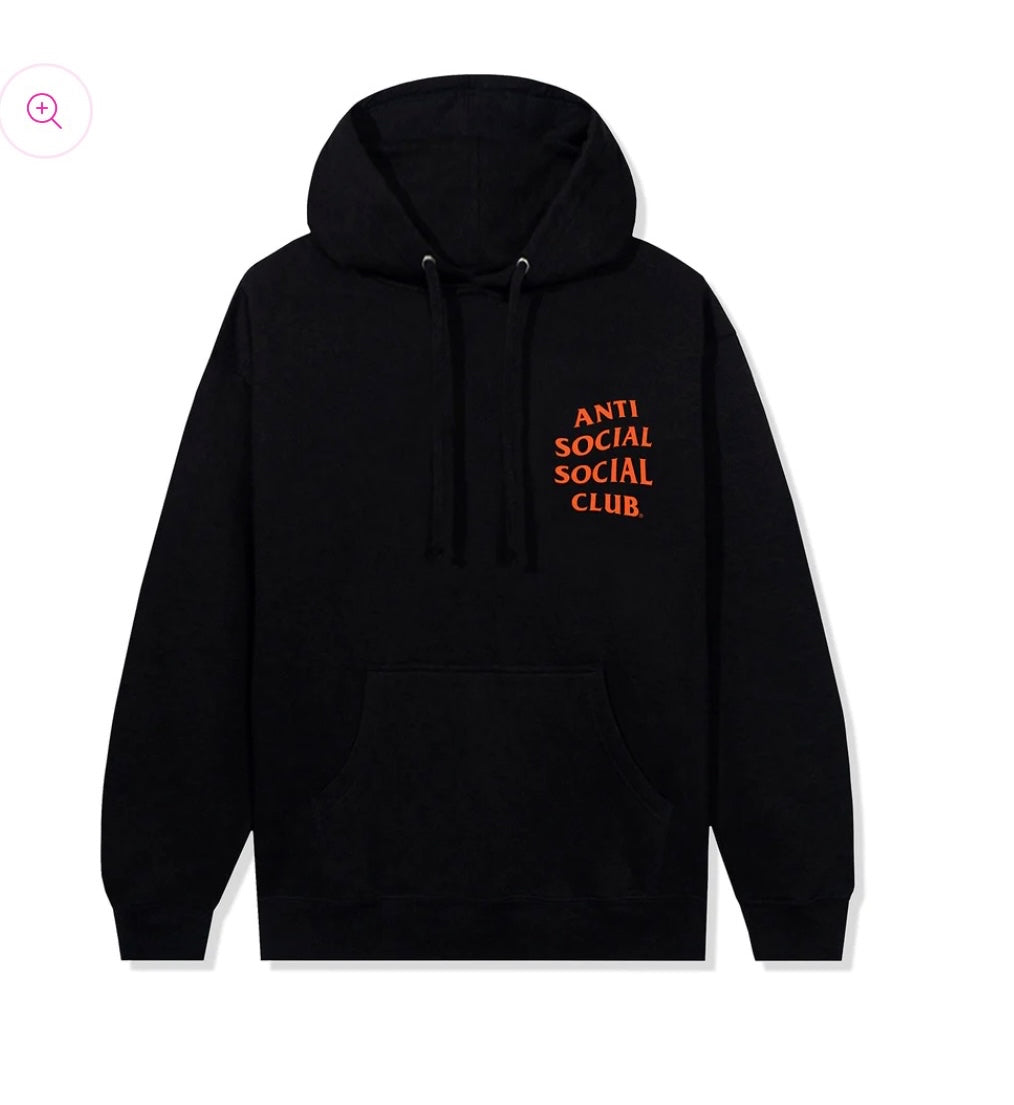 Anti Social Social Club Mind Games Hoodie(Orange Letters)