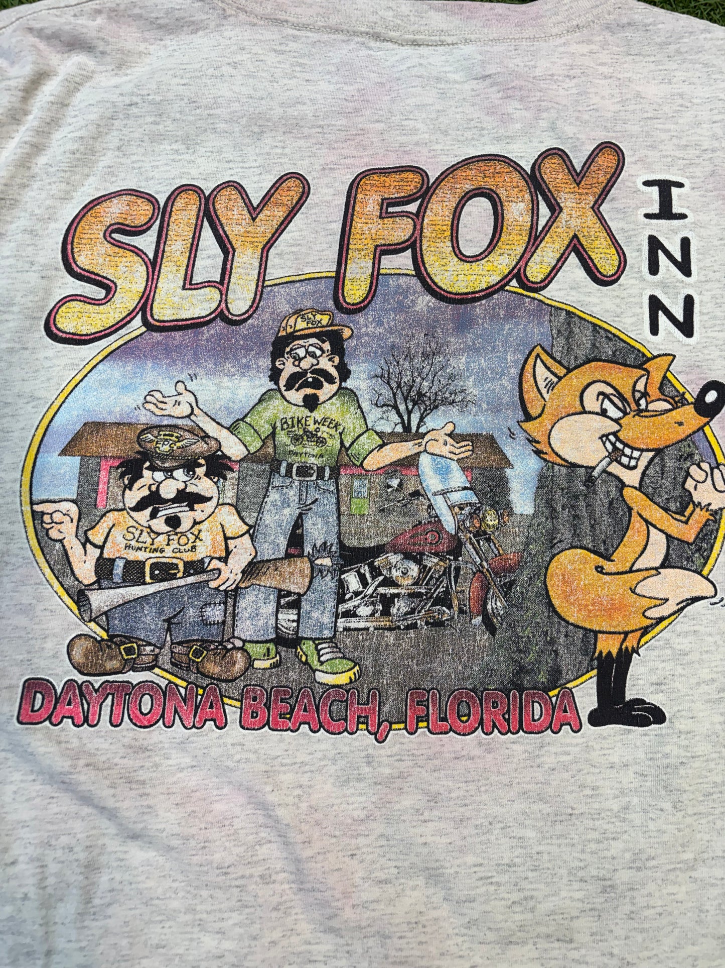 Vintage Heather Gray Tee Sly Fox Inn