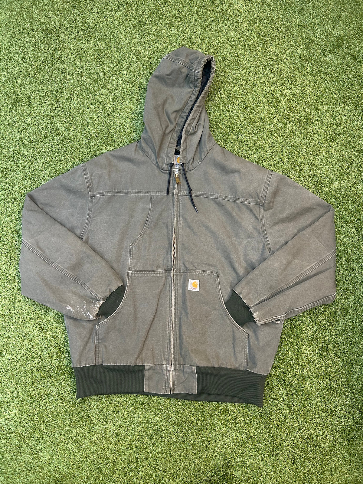 Vintage Carhartt Hooded Jacket J318 MOS