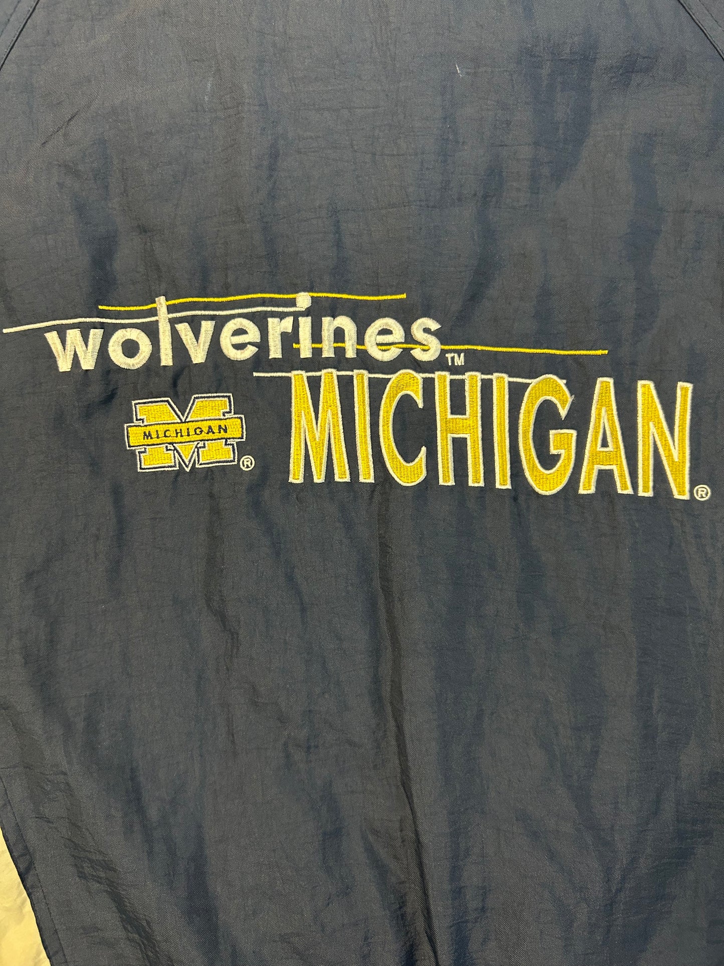 Vintage 90s Michigan Wolverines Logo7 Coat