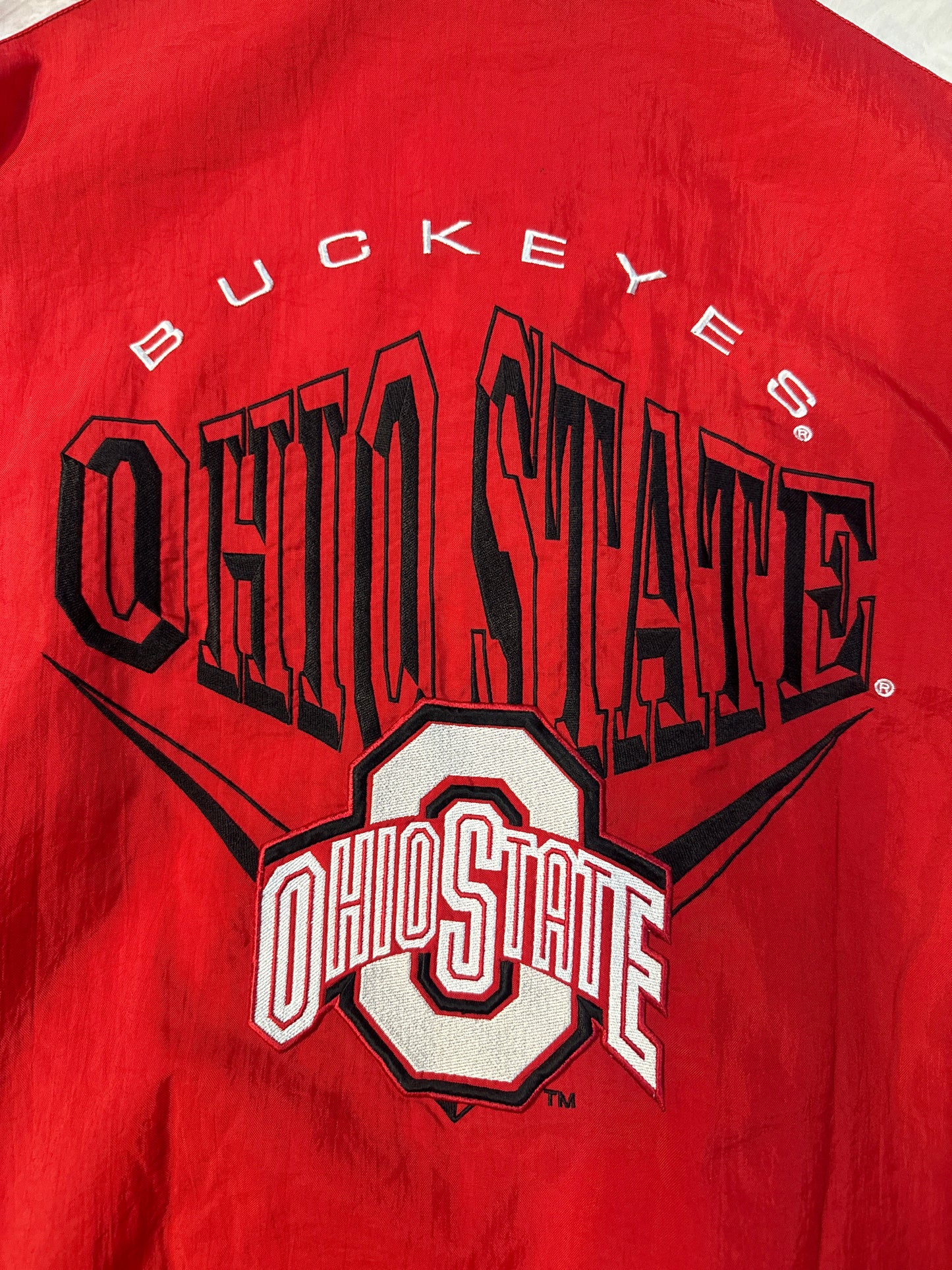 VINTAGE NUTMEG “OHIO STATE”FULL ZIP PUFFER JACKET