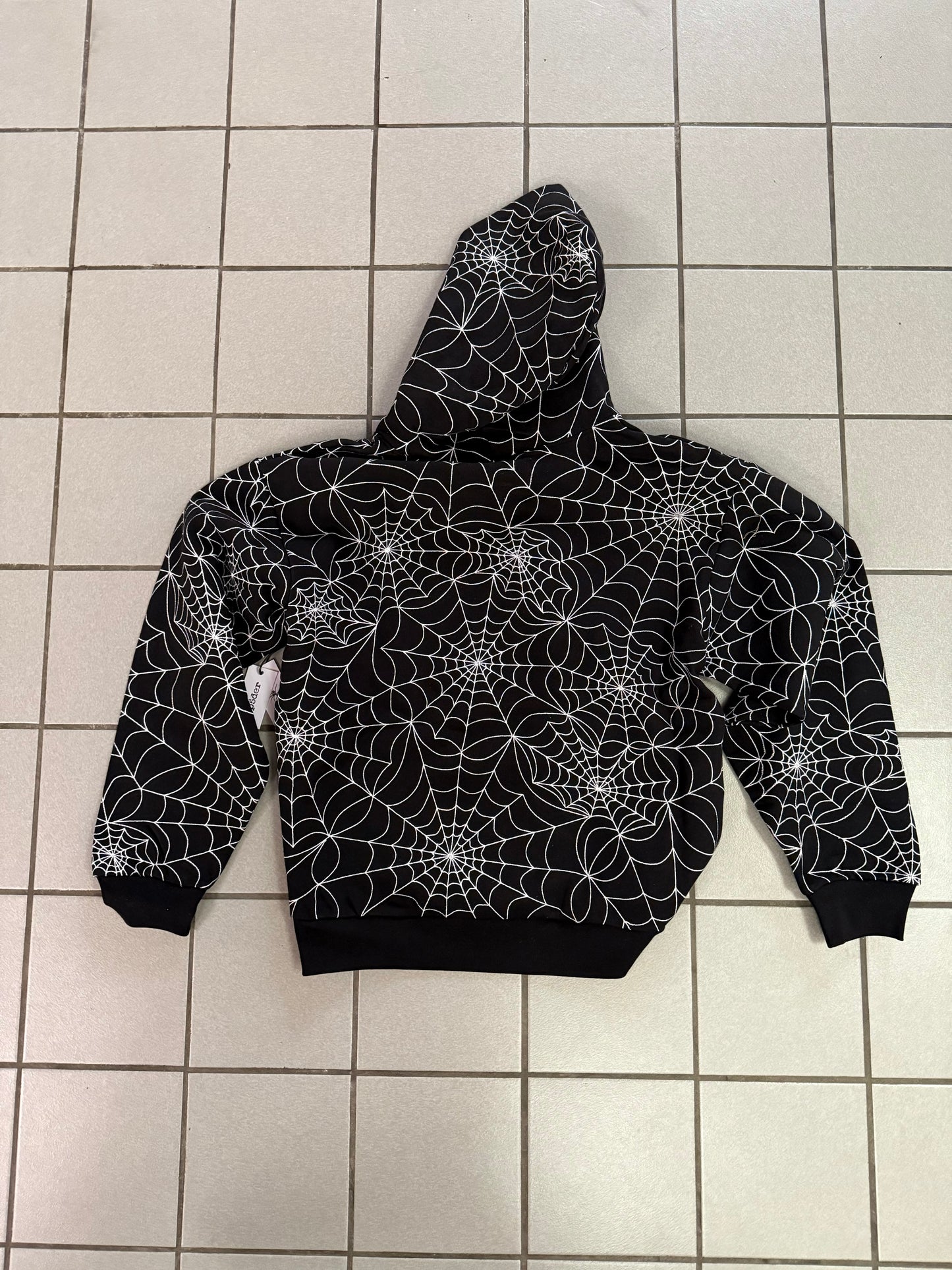 SP5DER “Embroidered Web” AOP Hoodie