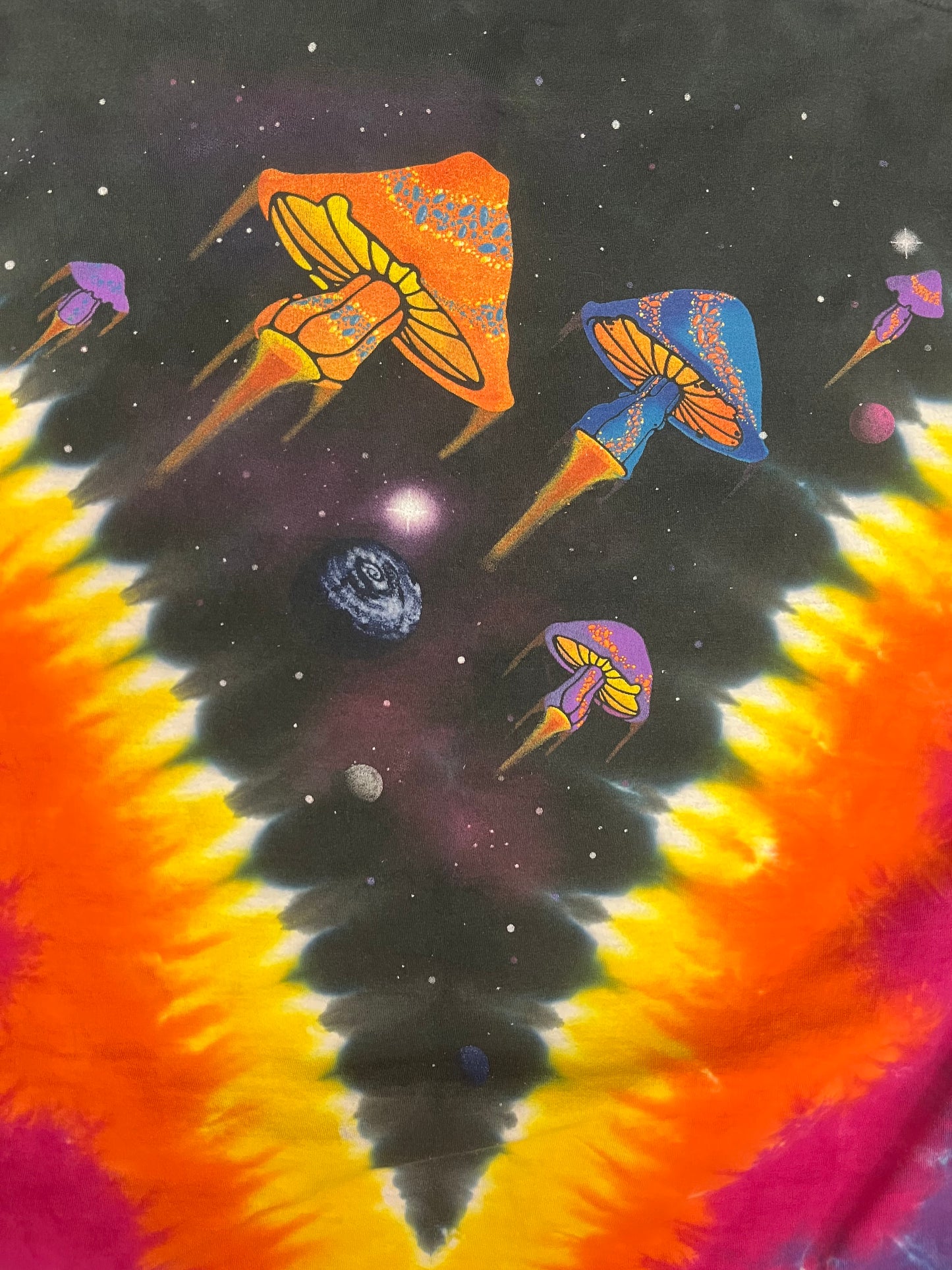 Vintage 90s Tye Dye Magic Mushroom Tee