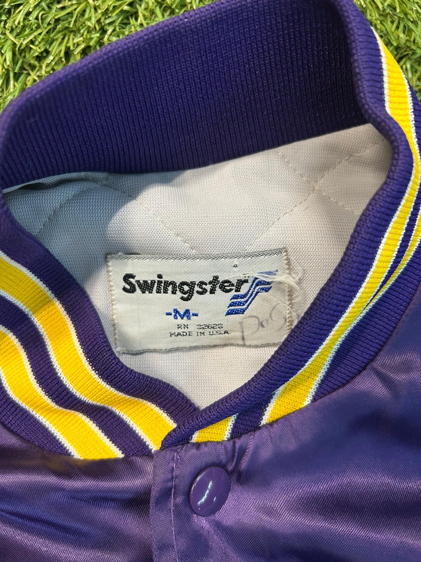 Vintage 80s Swingster Tag Los Angeles Lakers Satin Jacket