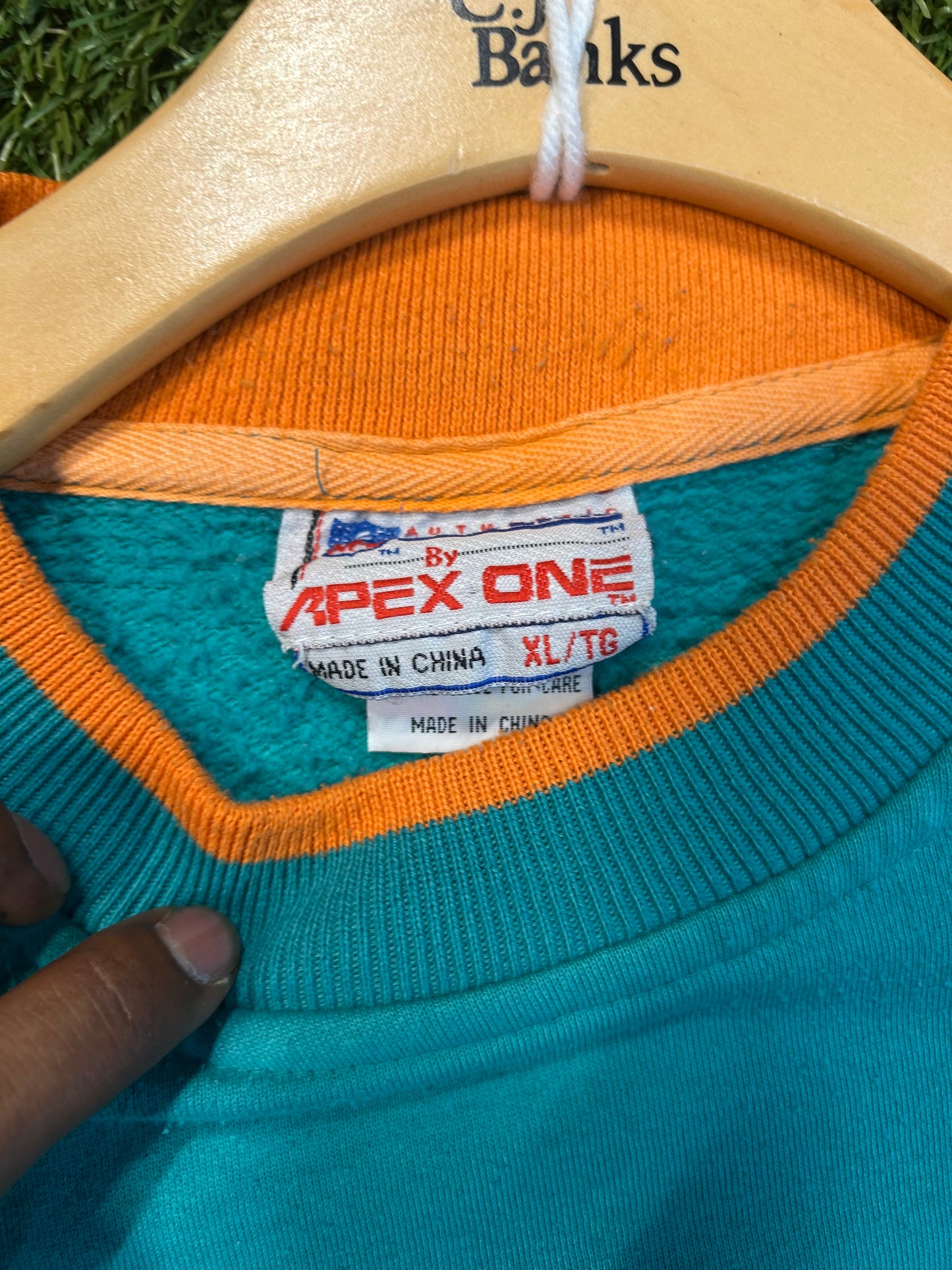 Vintage 90s NFL Miami Dolphins Apex One Crewneck