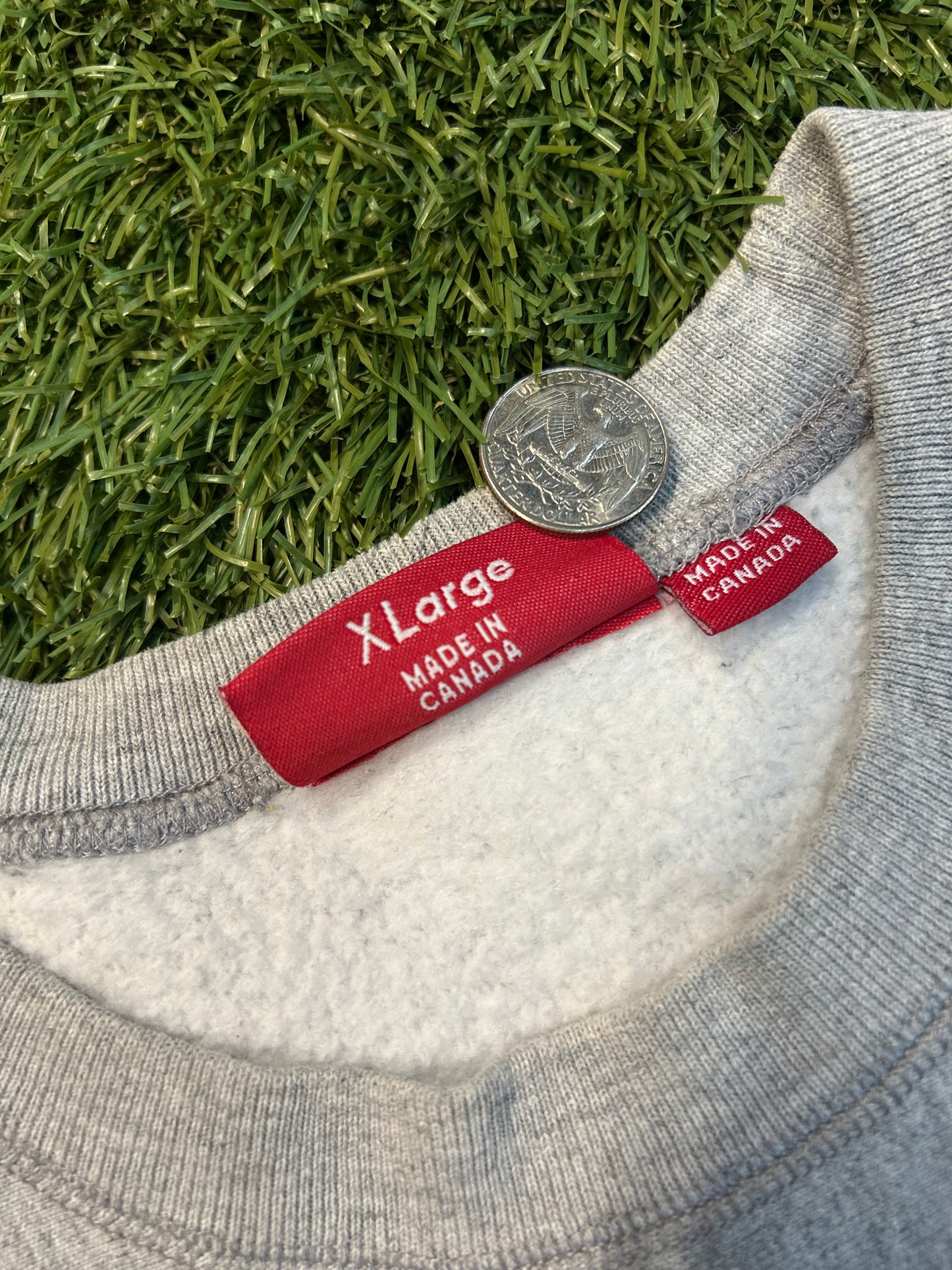 Rare Y2K Supreme Silver On Silver BoGo Crewneck(2003)