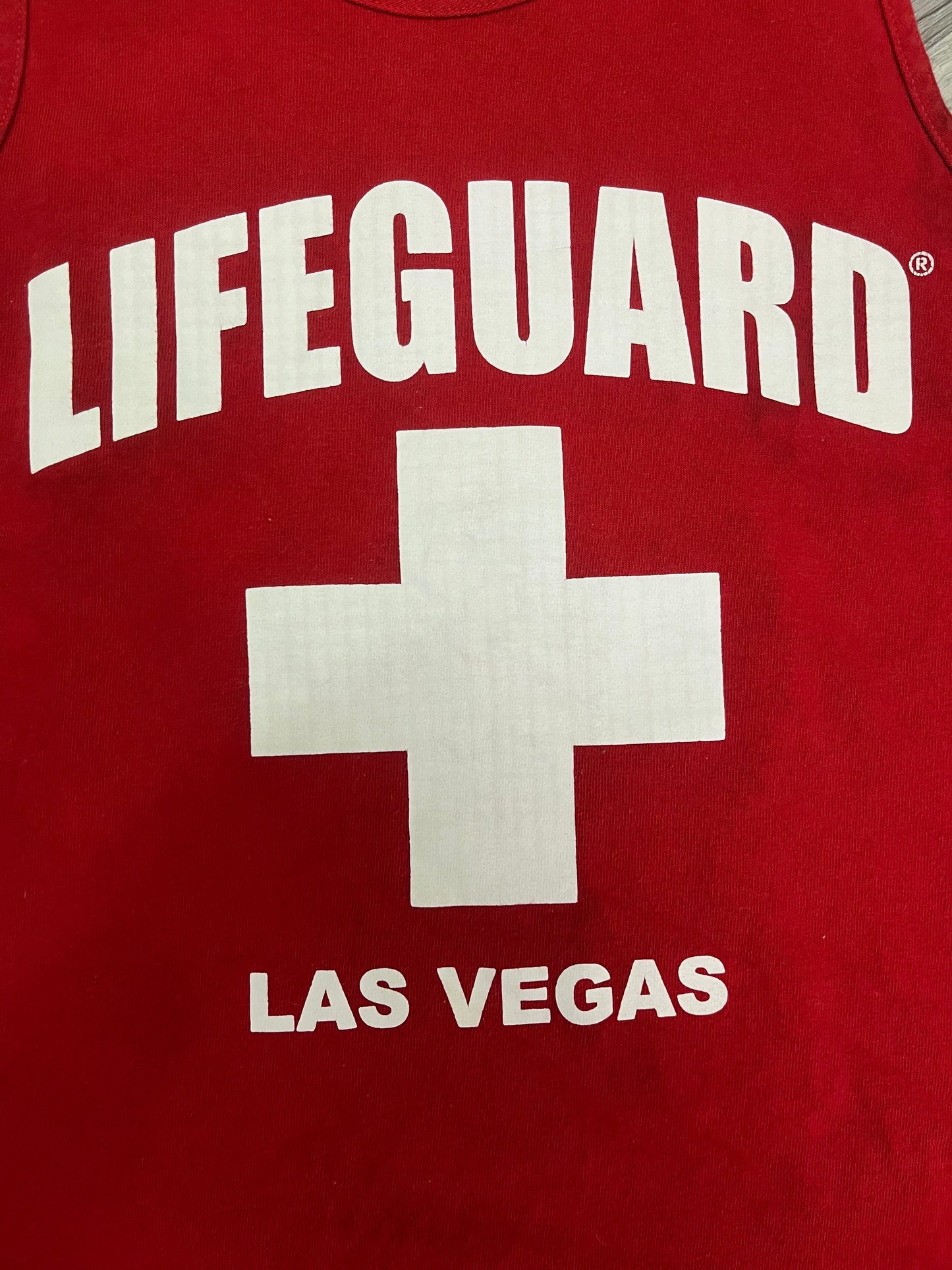 Vintage 2000s Life Guard Las Vegas Tank Top