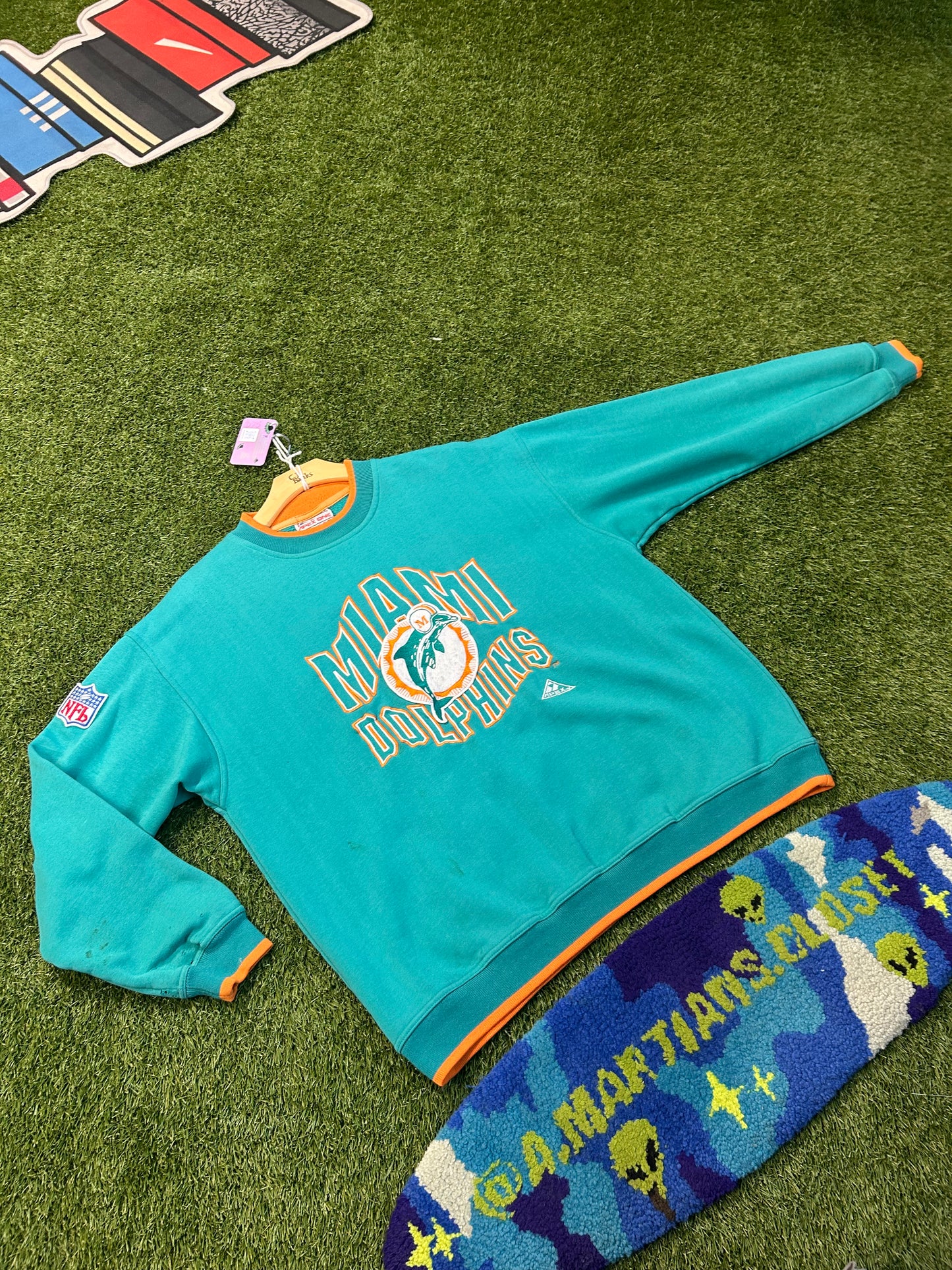Vintage 90s NFL Miami Dolphins Apex One Crewneck