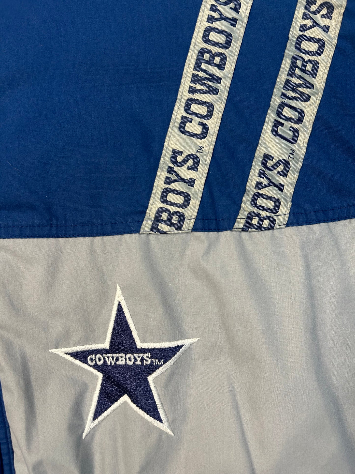 Vintage 90s Official NFL Dallas Cowboys Coat W/Built In Hood