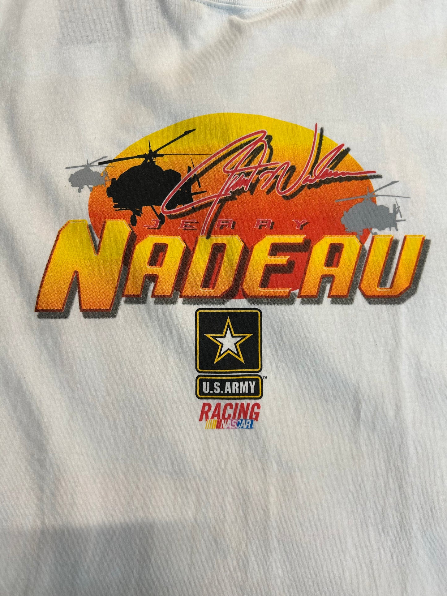 Y2K Jerry Nadeau U.S. Amry NASCAR Tee