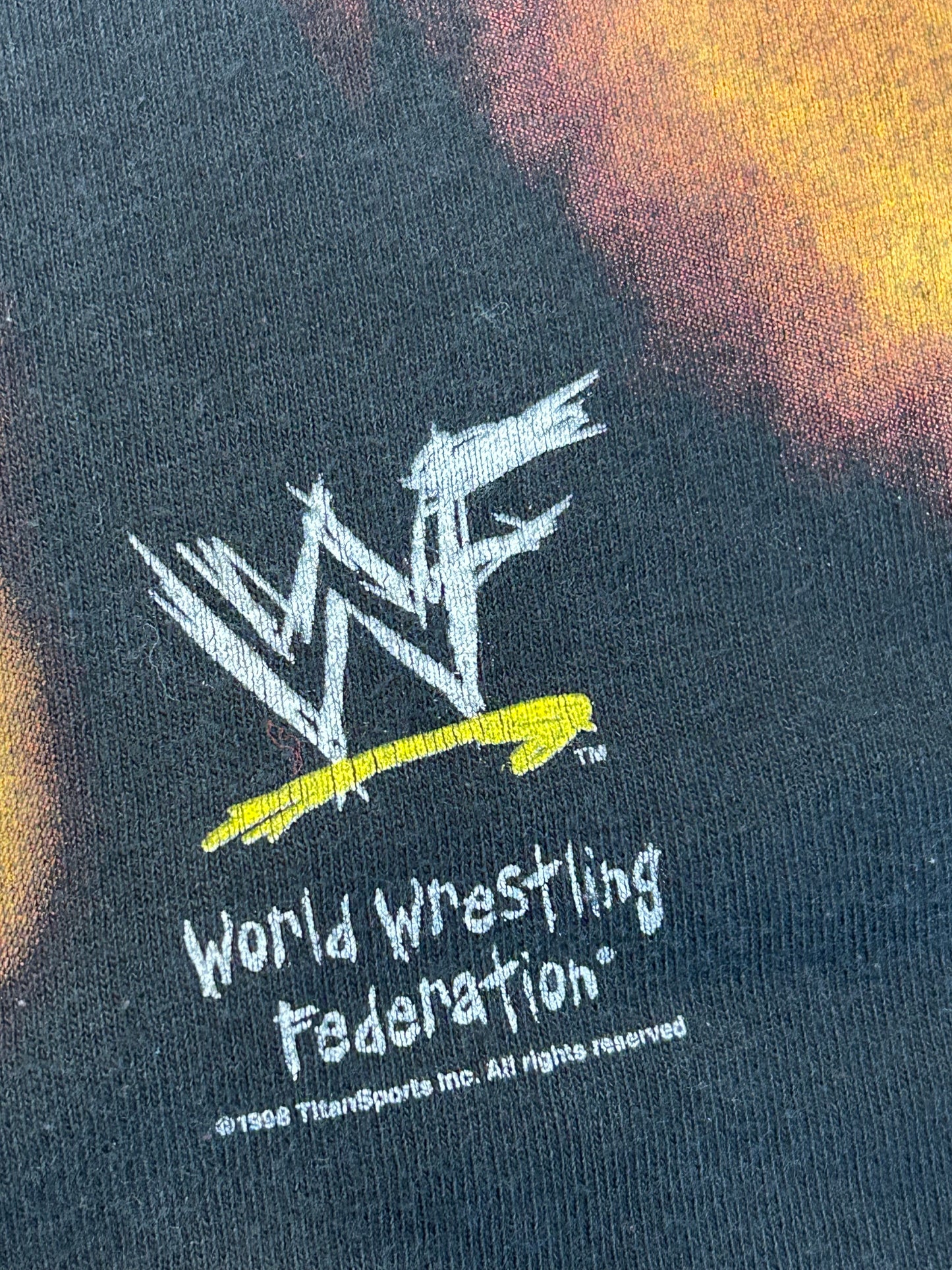 Vintage 1998 WWF The Rest In Piece Undertaker Tee