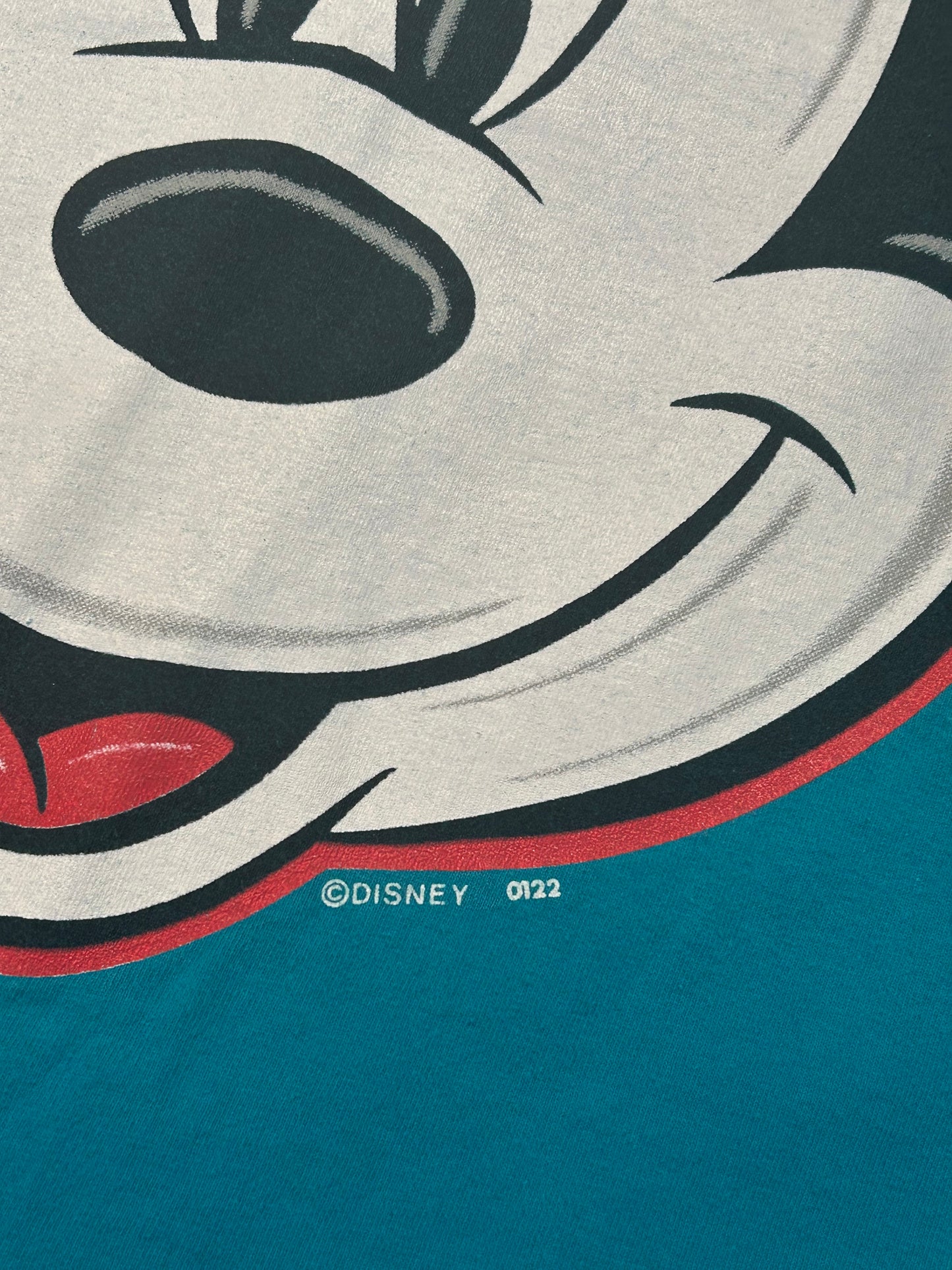 Y2K Disney Big Head Mickey Mouse Tee