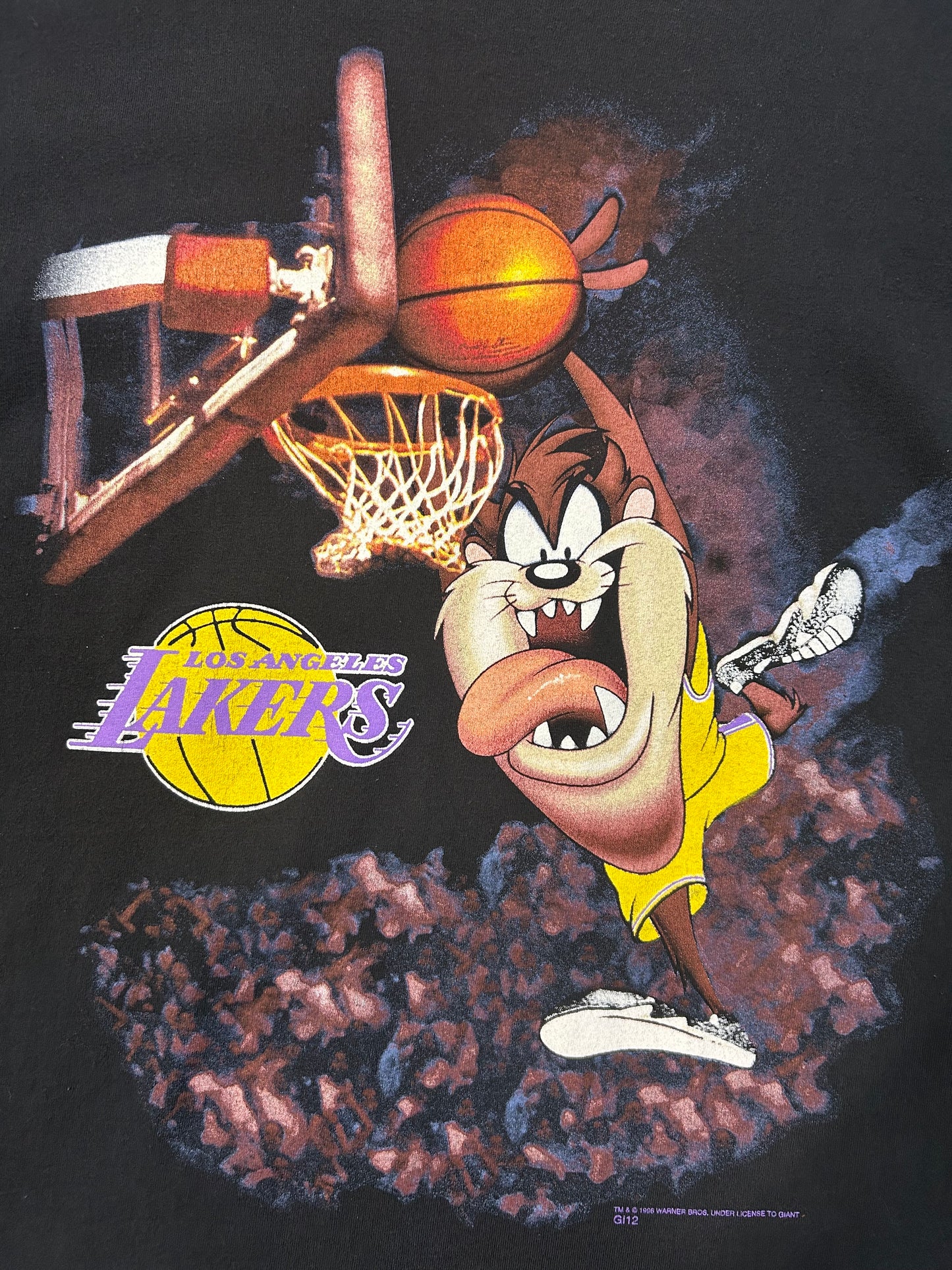 Vintage 1996 Los Angeles Lakers X Tasmania Tiger Dunk Tee