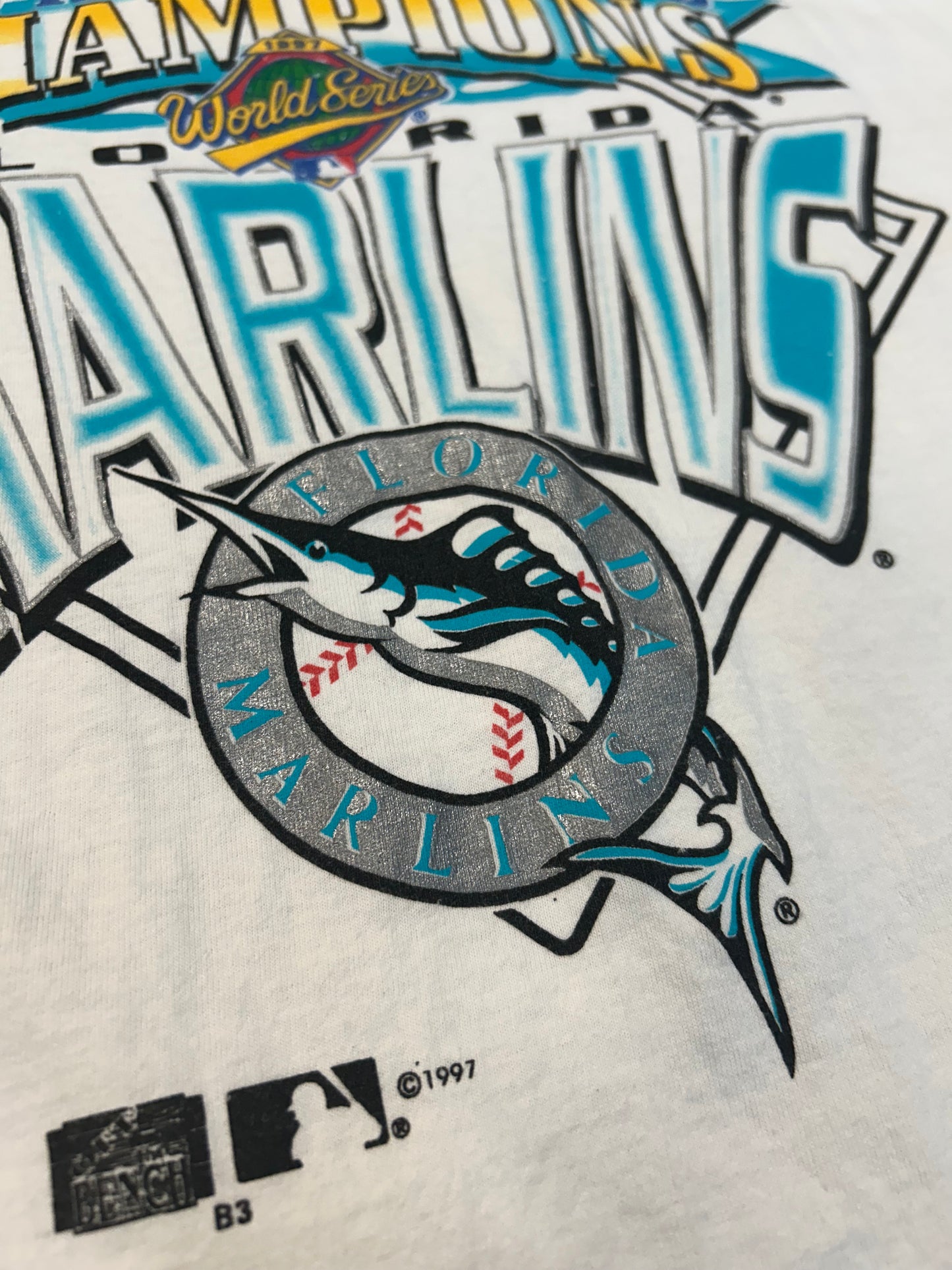 Vintage 1997 Florida Marlins World Series Champions Tee