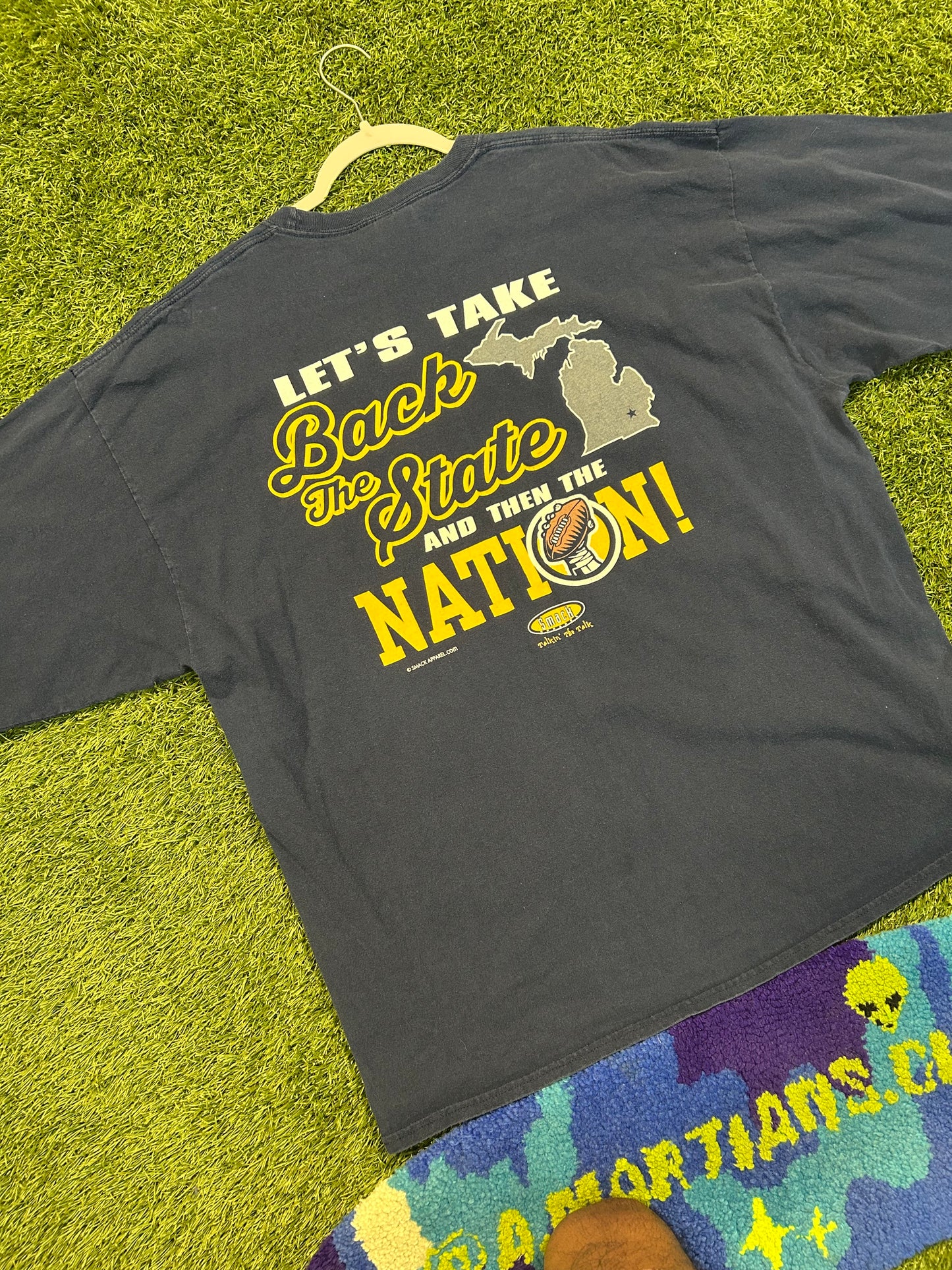 2014 Michigan University Member Of Harbaughnation L/Sleeve Tee