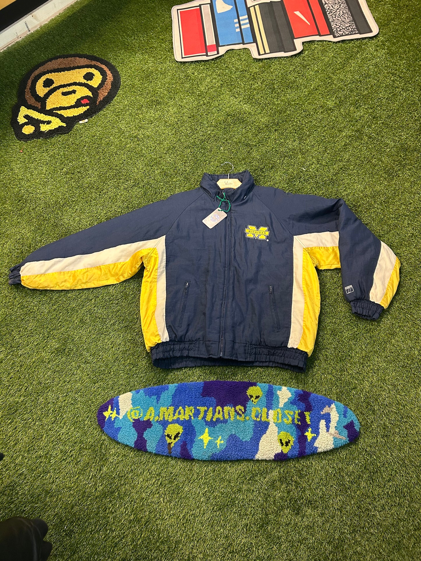 Vintage 90s Michigan Wolverines Logo7 Coat